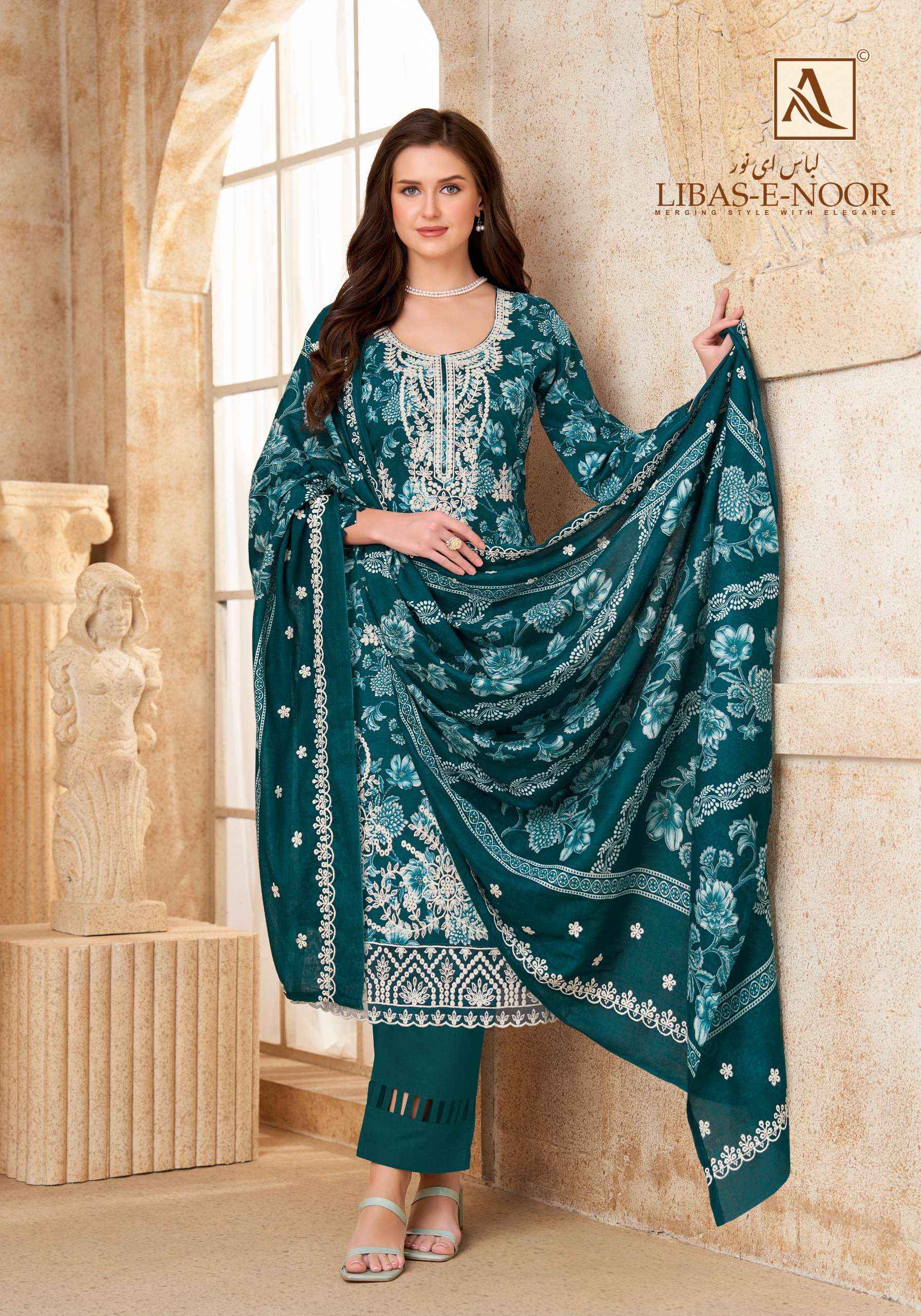 Alok Libas E Noor Cotton Dress Material 6 pcs Catalogue
