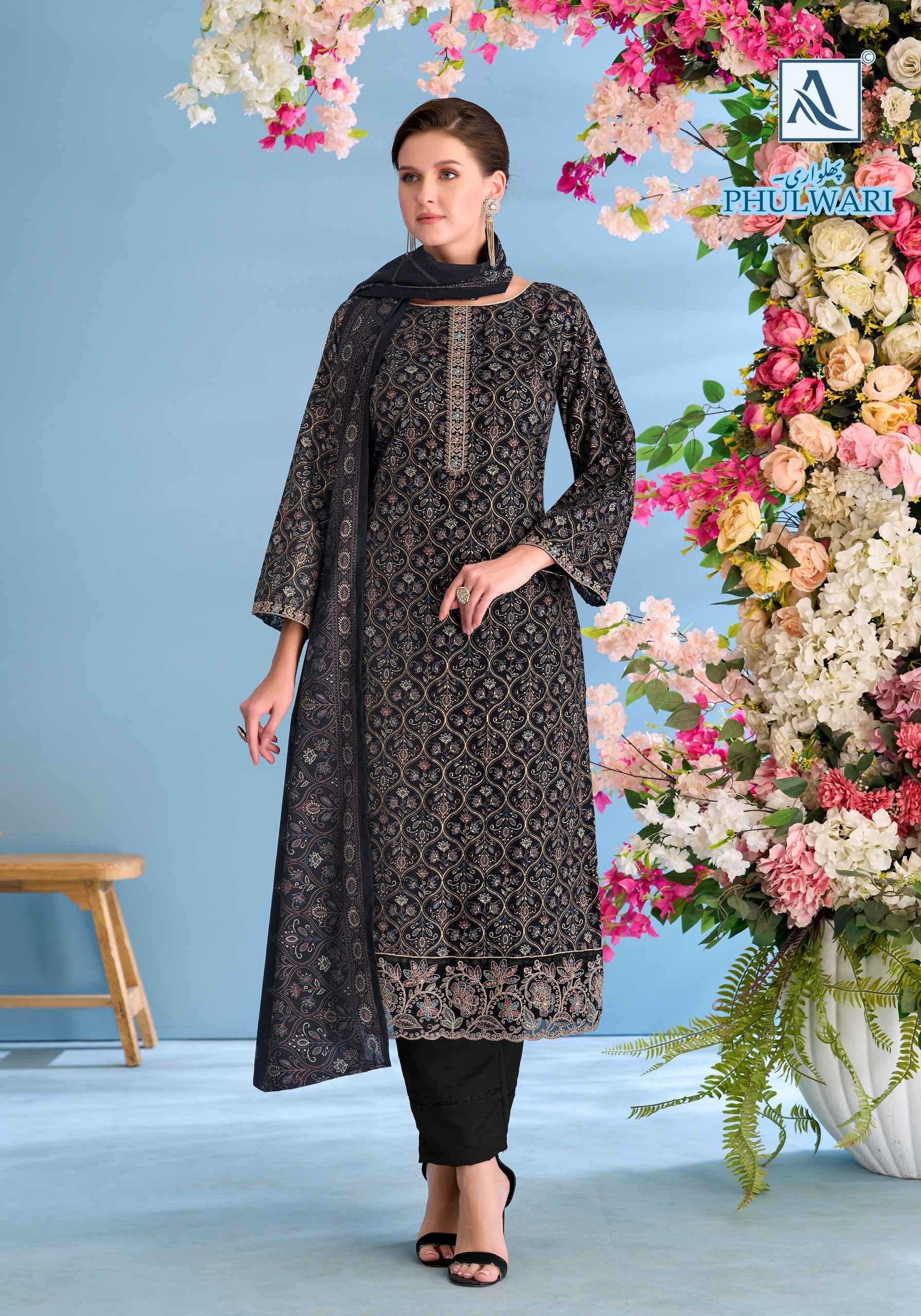 Alok Phulwari Zam Dress Material 6 pcs Catalogue