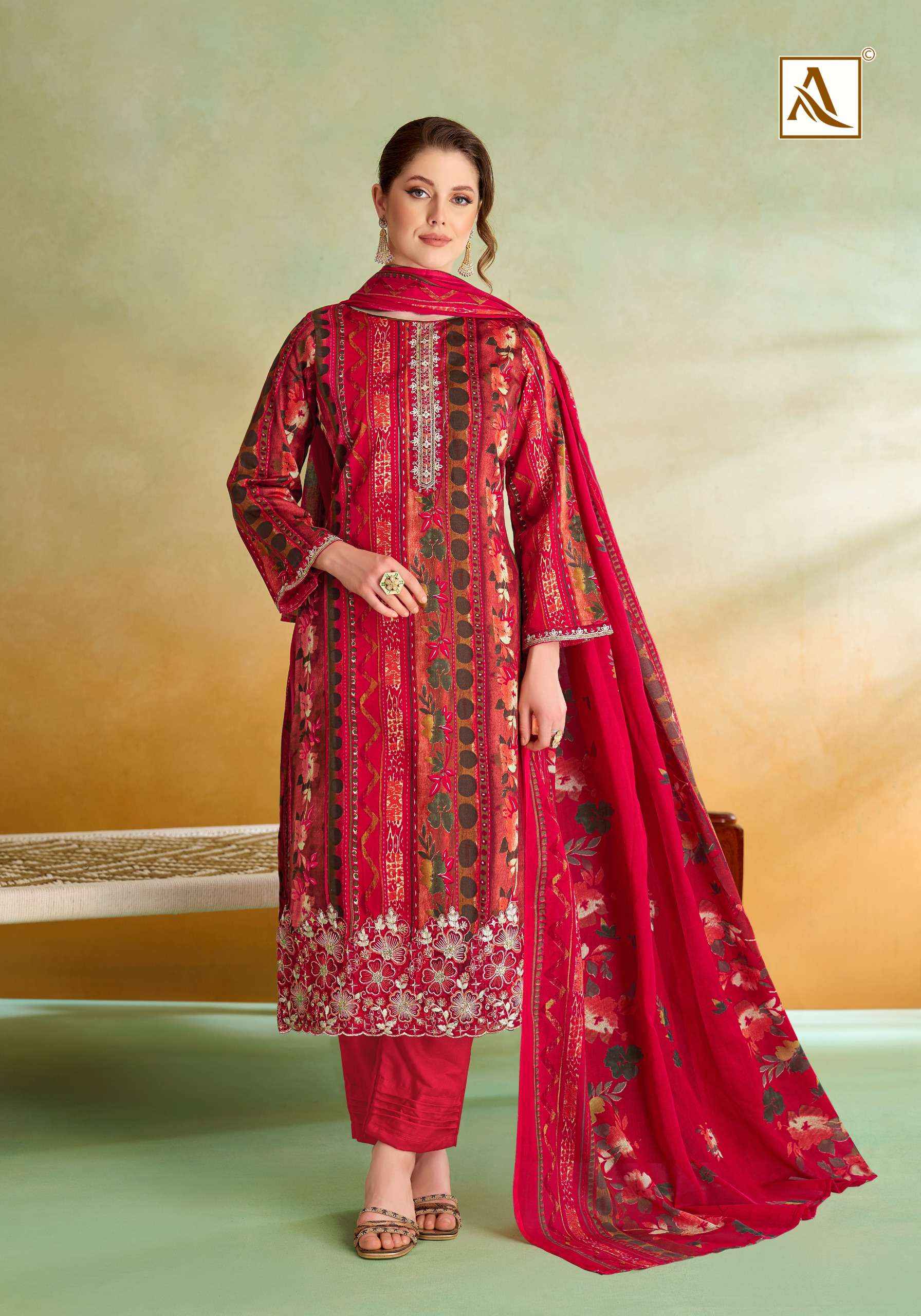 Alok Sitara Night Jam Cotton Dress Material 6 pcs Catalogue