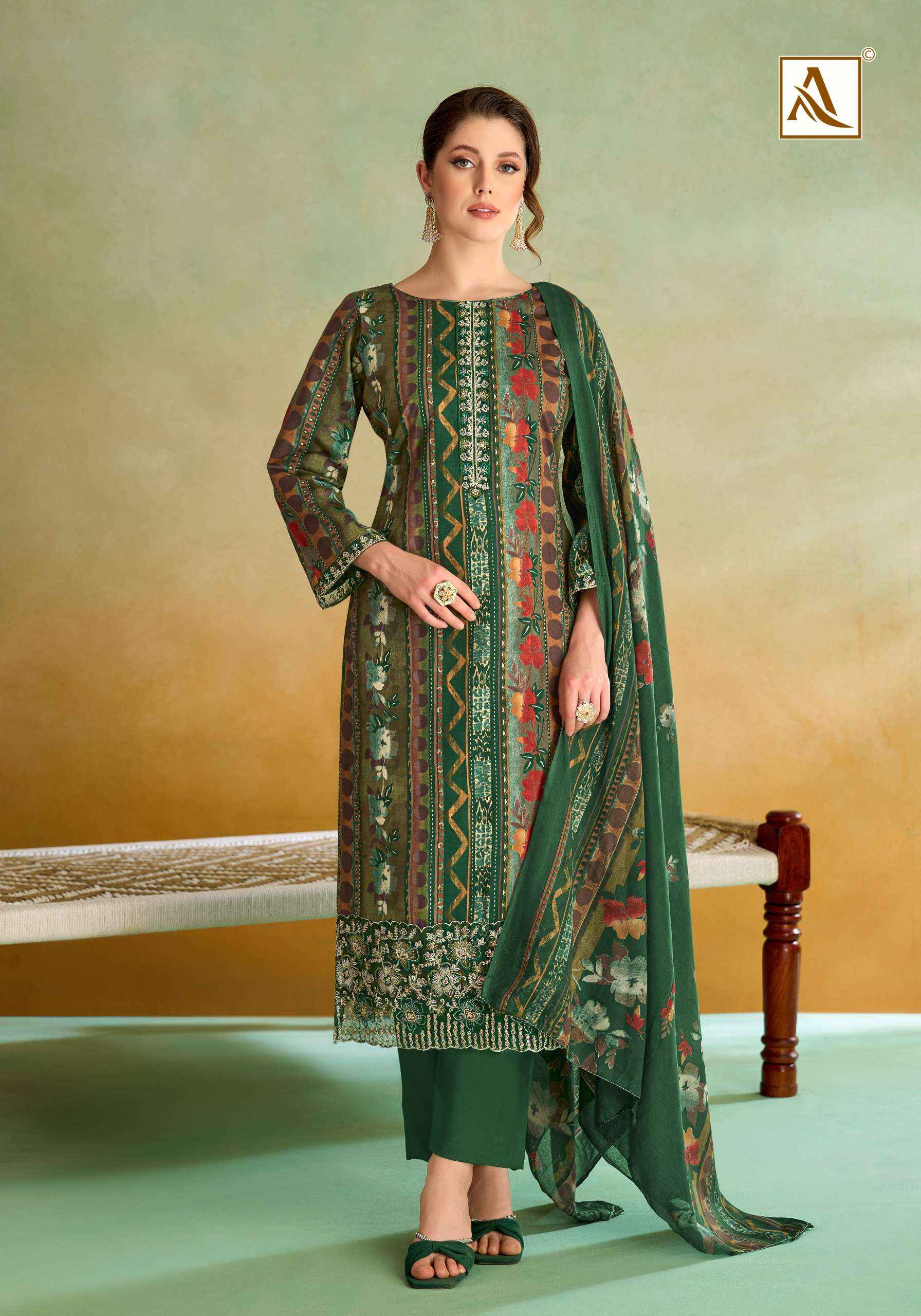 Alok Sitara Night Jam Cotton Dress Material 6 pcs Catalogue