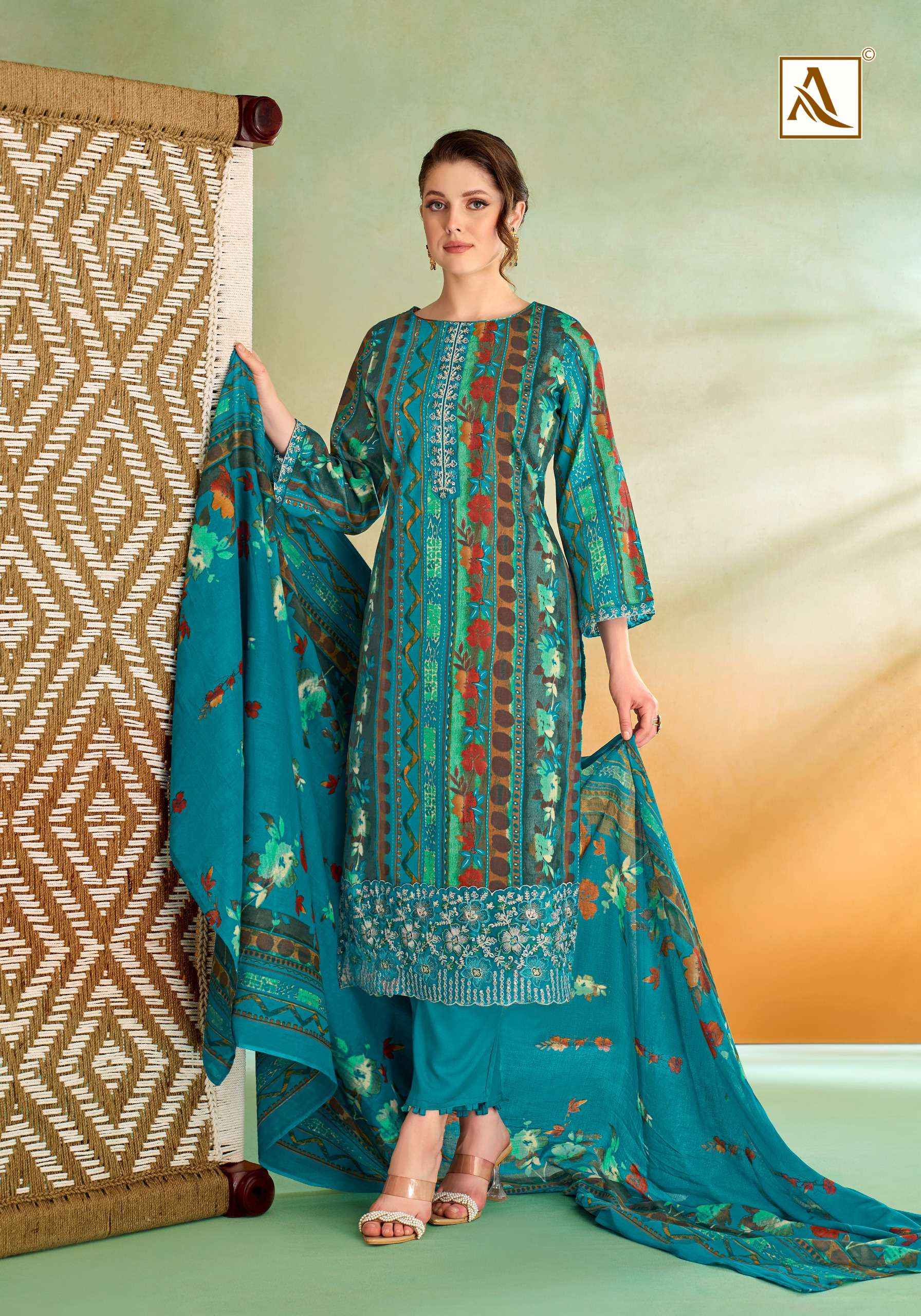 Alok Sitara Night Jam Cotton Dress Material 6 pcs Catalogue