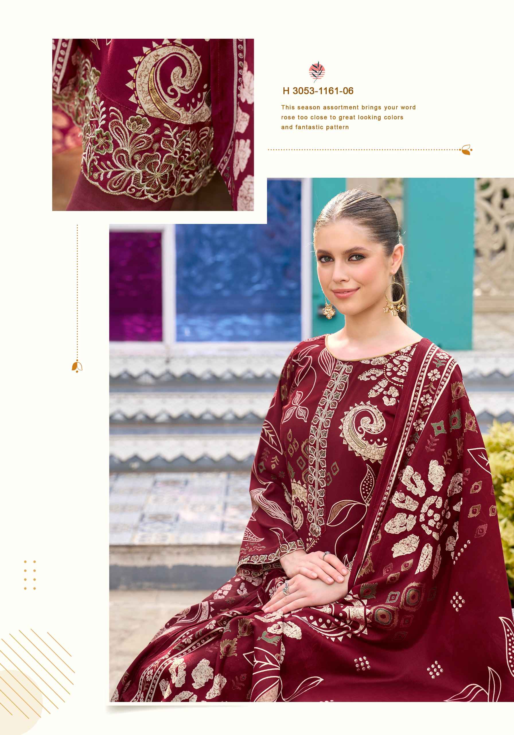 Alok Turkish Edition 14 Viscose Reyon Dress Material 6 pcs Catalogue