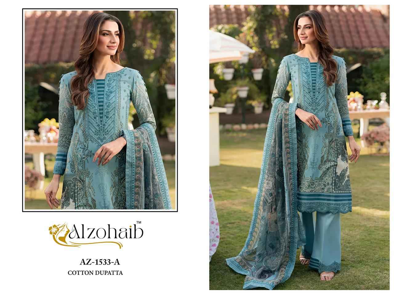 Alzohaib Aziza Vol 2 Cotton Dress Material 4 pcs Catalogue
