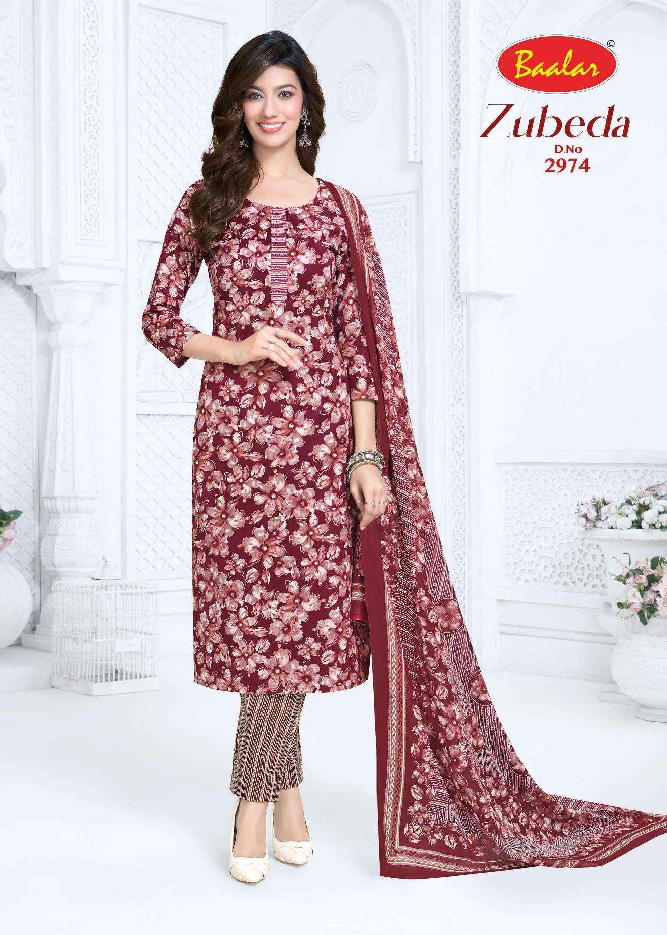Baalar Zubeda Vol 29 Cotton Dress Material 15 pcs Catalogue