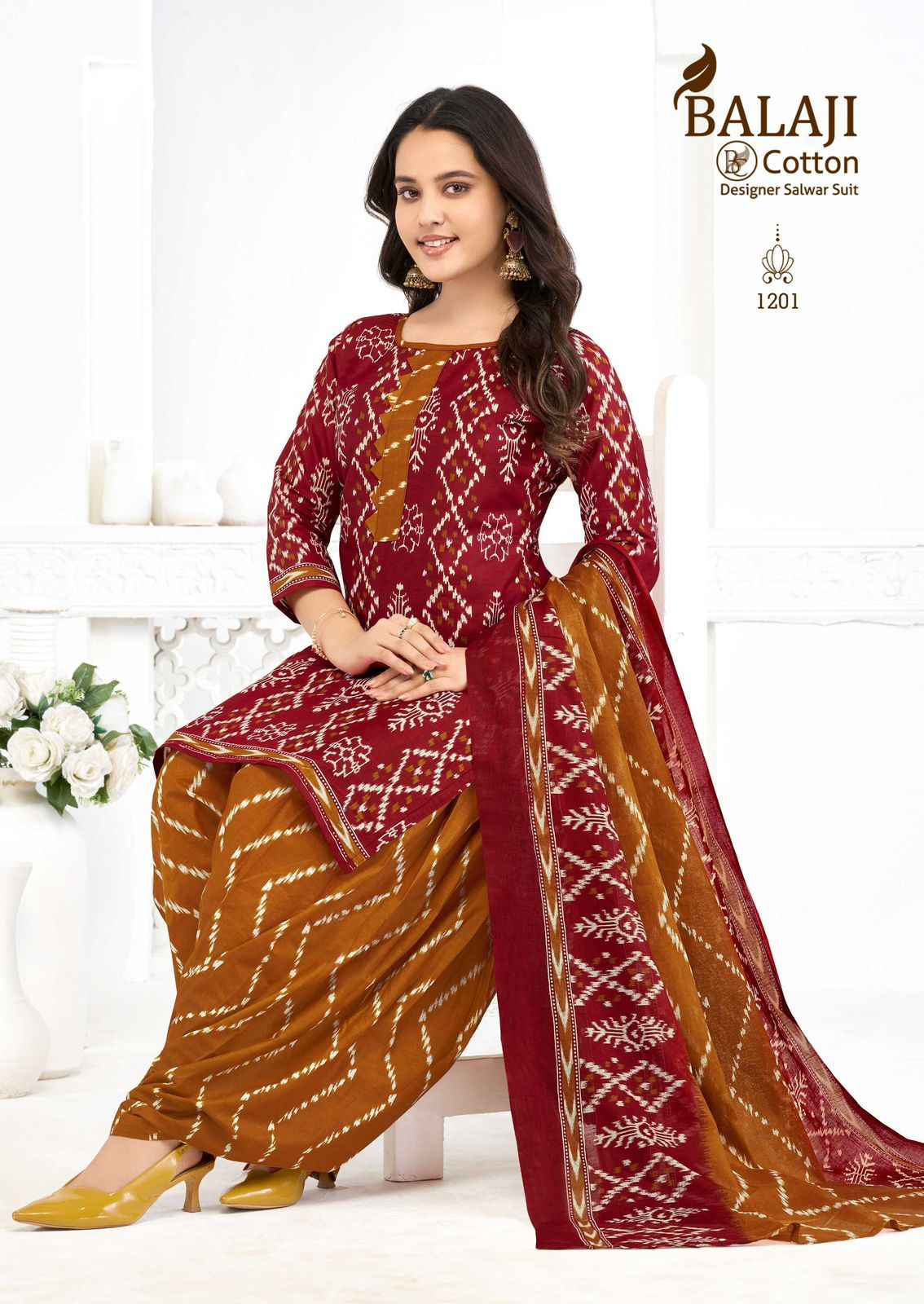 Balaji Sui Dhaga Vol 12 Readymade Cotton Dress 10 pcs Catalogue