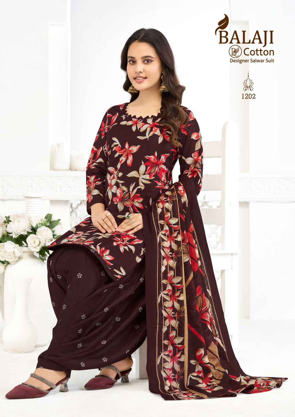Balaji Sui Dhaga Vol 12 Readymade Cotton Dress 10 pcs Catalogue