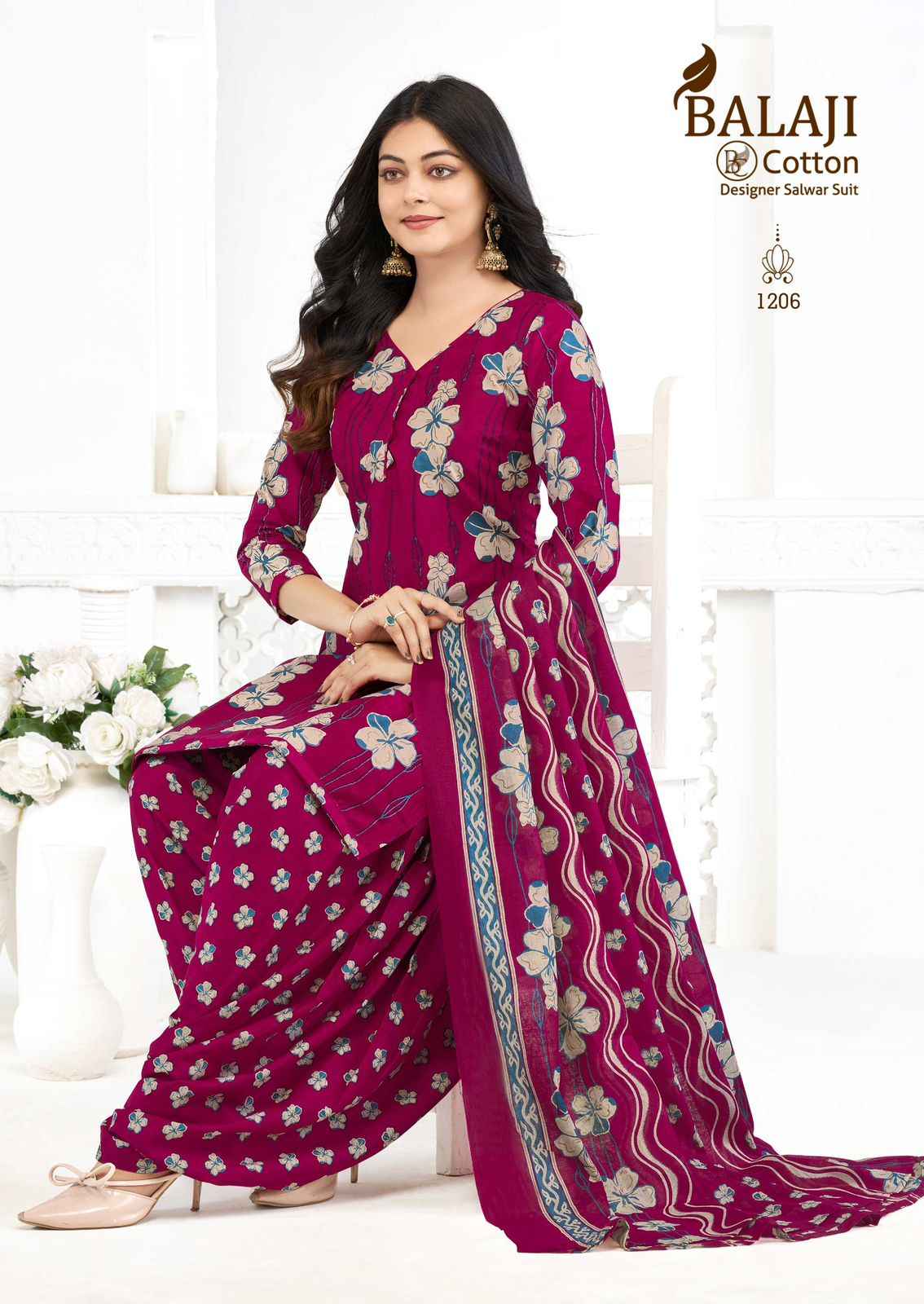 Balaji Sui Dhaga Vol 12 Readymade Cotton Dress 10 pcs Catalogue