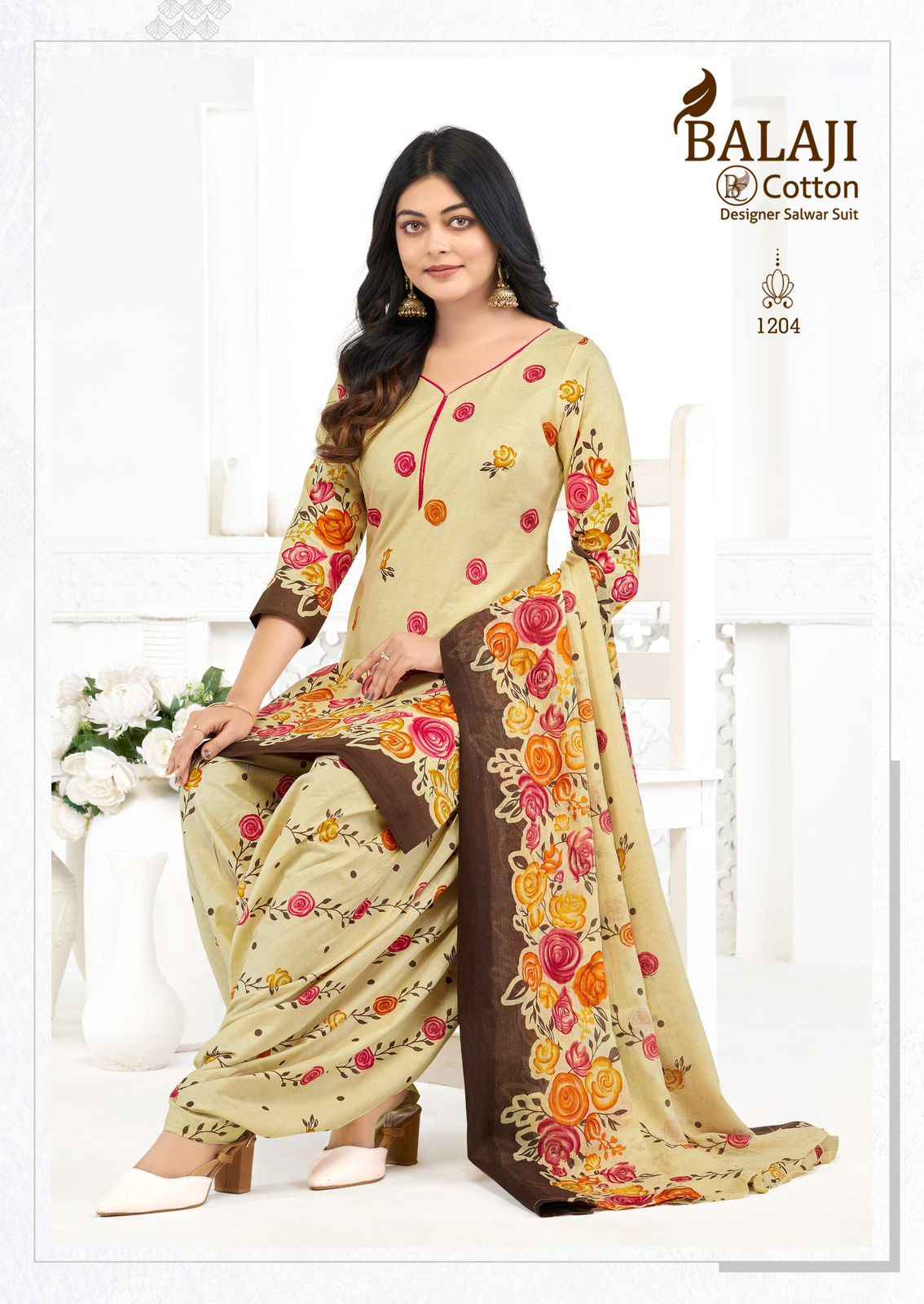 Balaji Sui Dhaga Vol 12 Readymade Cotton Dress 10 pcs Catalogue