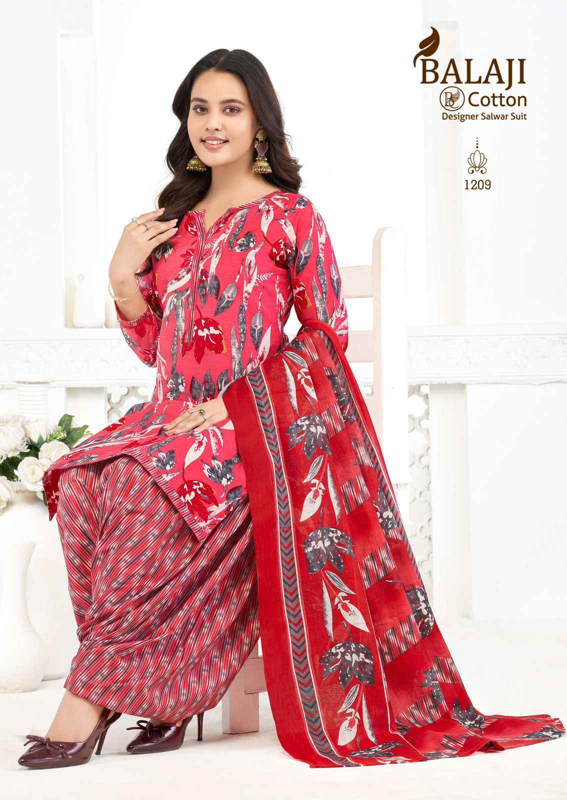 Balaji Sui Dhaga Vol 12 Readymade Cotton Dress 10 pcs Catalogue