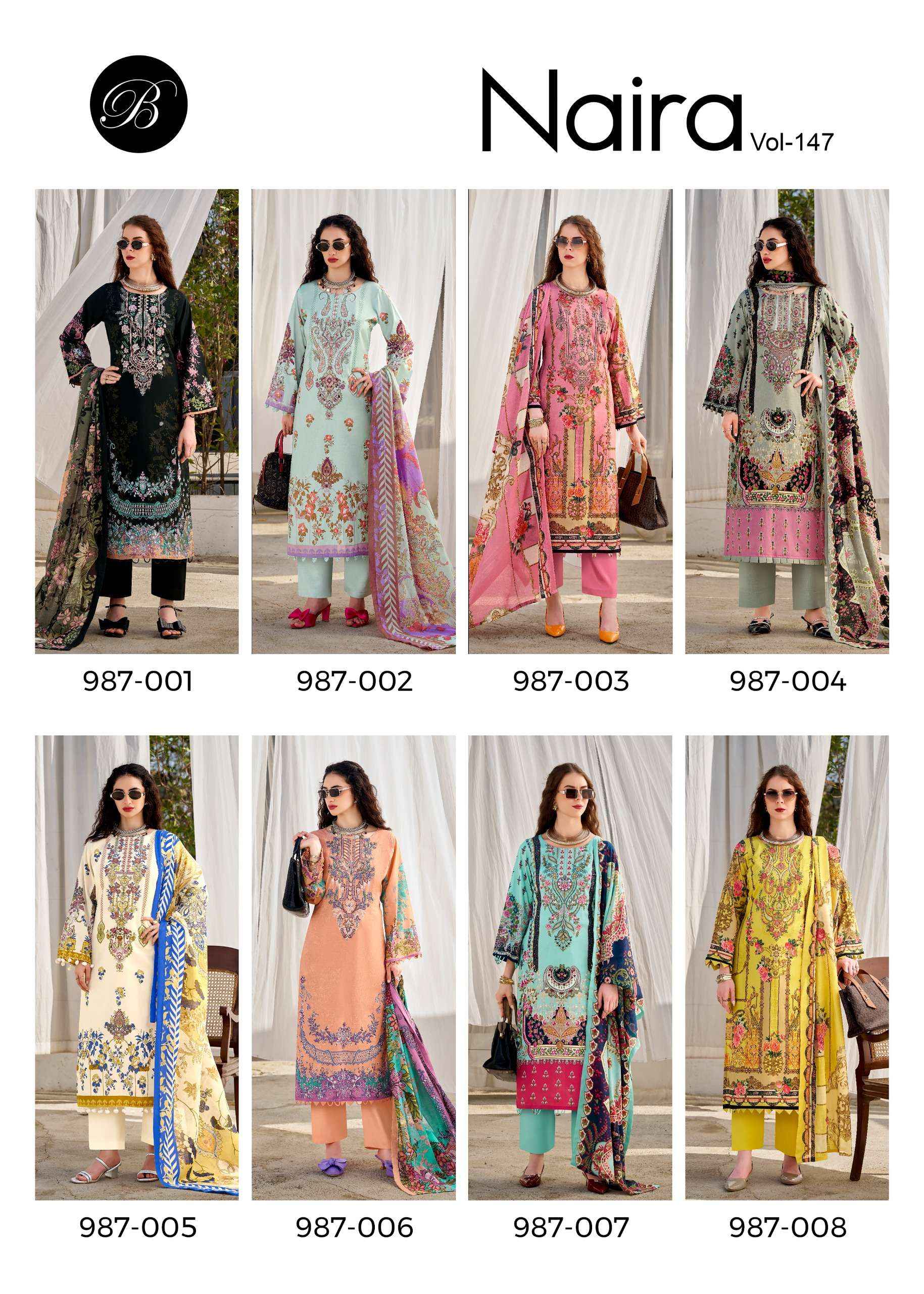 Belliza Naira Vol 147 Cotton Dress Material 8 pcs Cataloge
