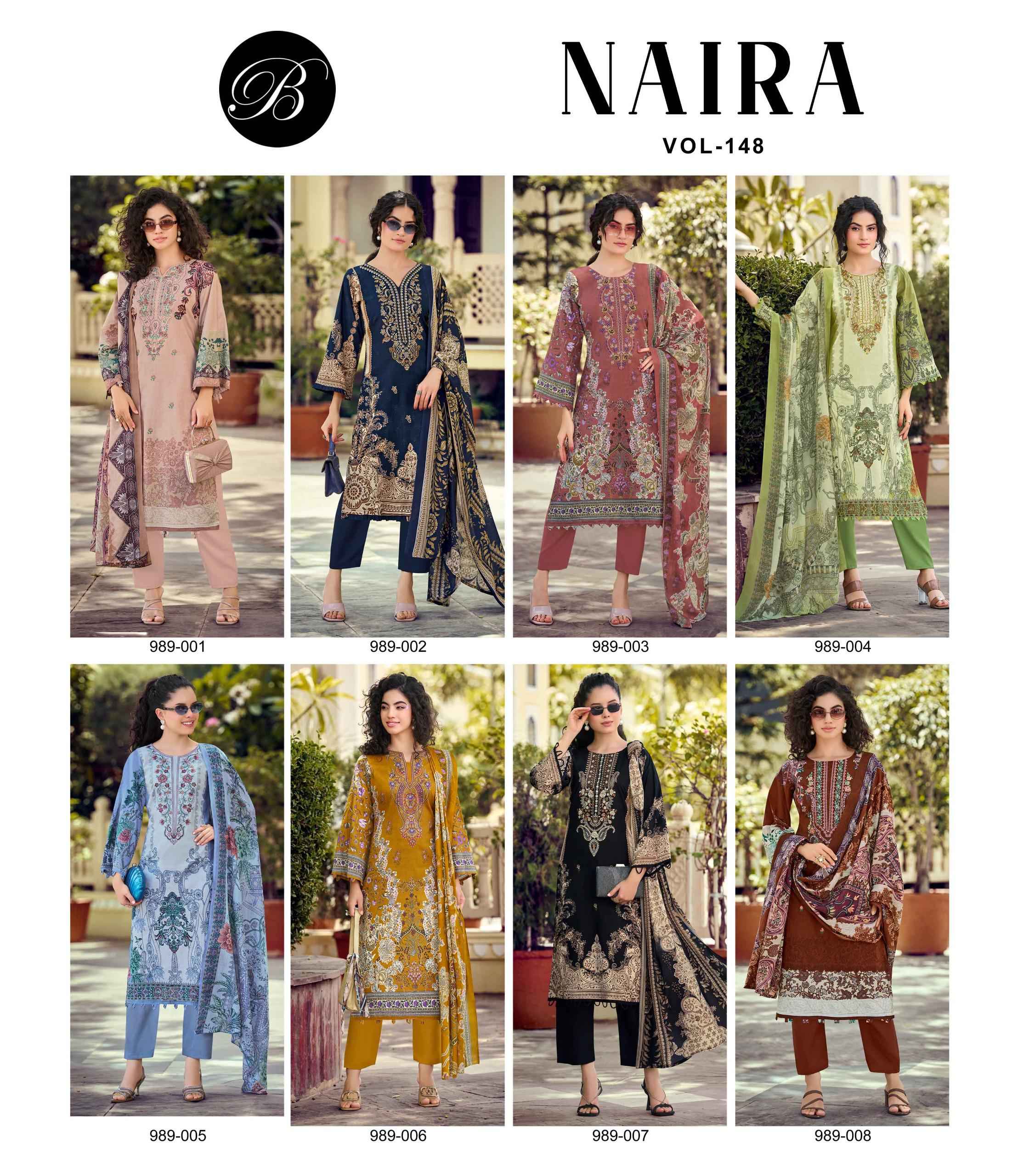 Belliza Naira Vol 148 Cotton Dress Material 8 pcs Cataloge