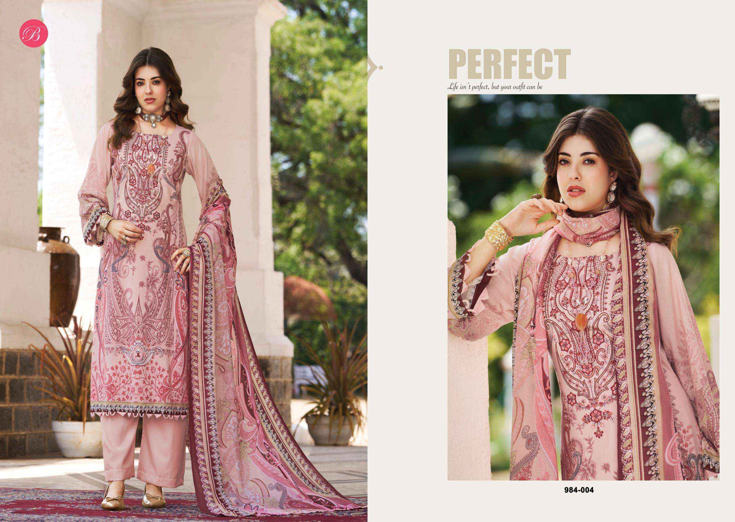 Belliza Riwayat Vol 18 Viscose Rayon Dress Material 8 pcs Catalogue