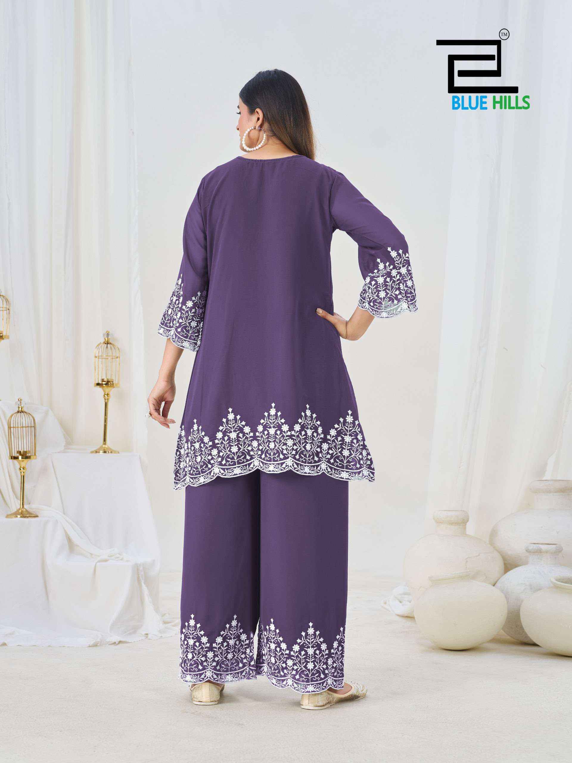 Blue Hills Mahnoor Georgette Kurti Combo 4 pcs Catalogue