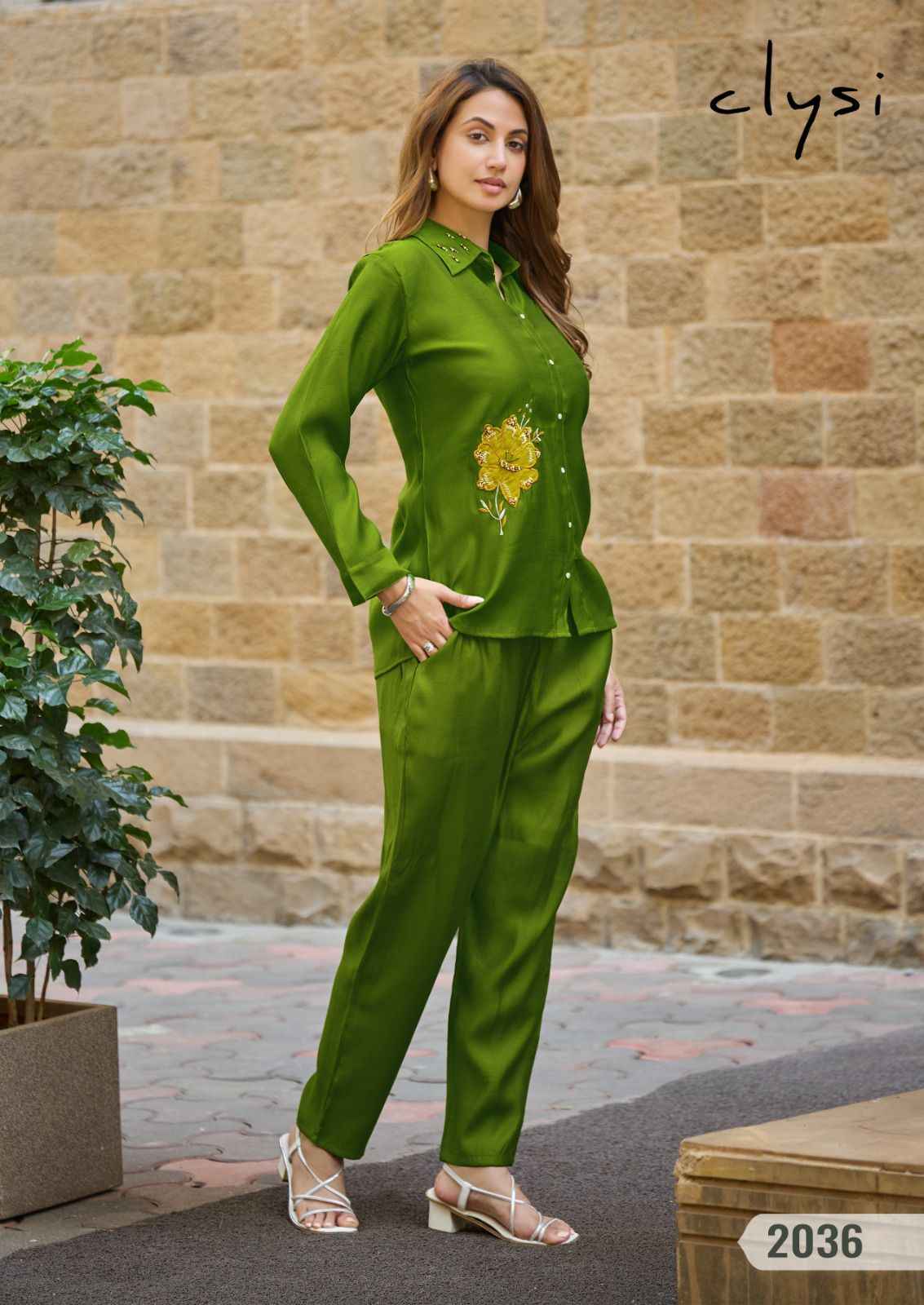 Clysi Zaira Viscose Silk Top With Bottom 6 pcs Catalogue