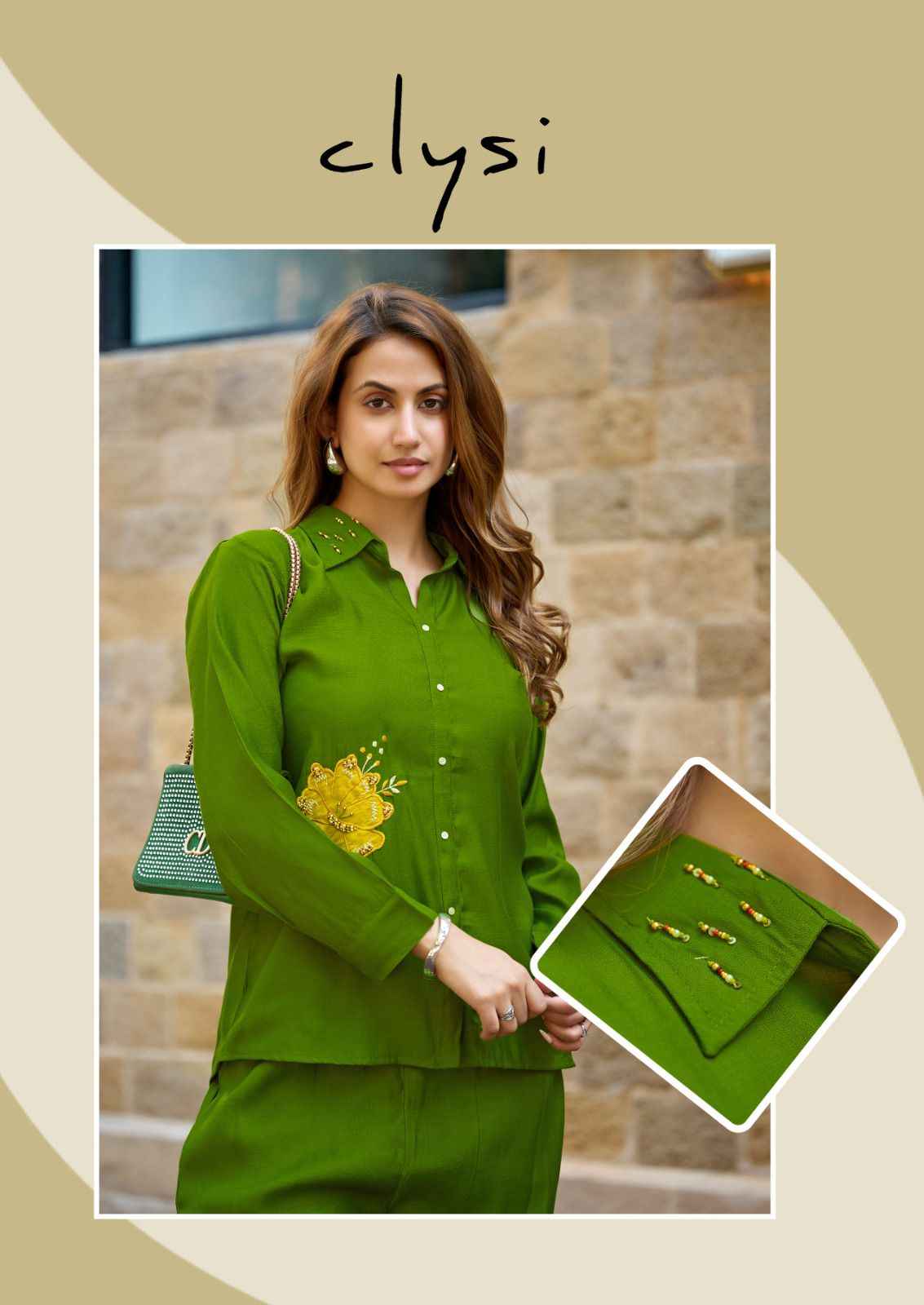 Clysi Zaira Viscose Silk Top With Bottom 6 pcs Catalogue