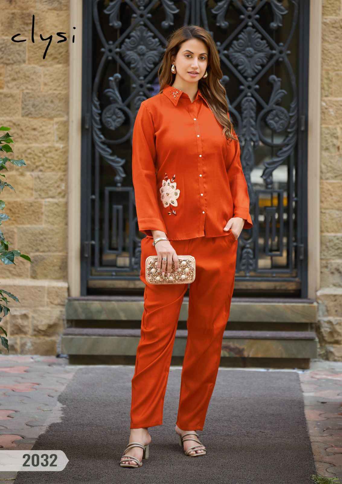 Clysi Zaira Viscose Silk Top With Bottom 6 pcs Catalogue