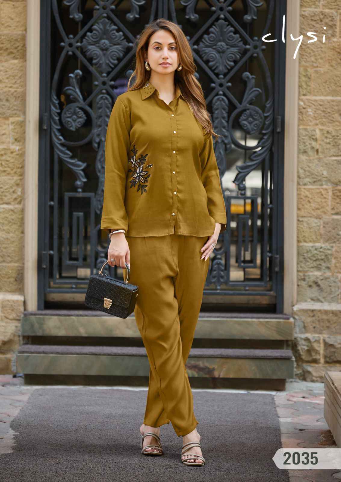 Clysi Zaira Viscose Silk Top With Bottom 6 pcs Catalogue
