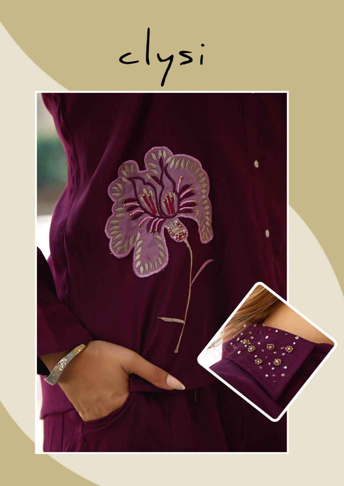 Clysi Zaira Viscose Silk Top With Bottom 6 pcs Catalogue