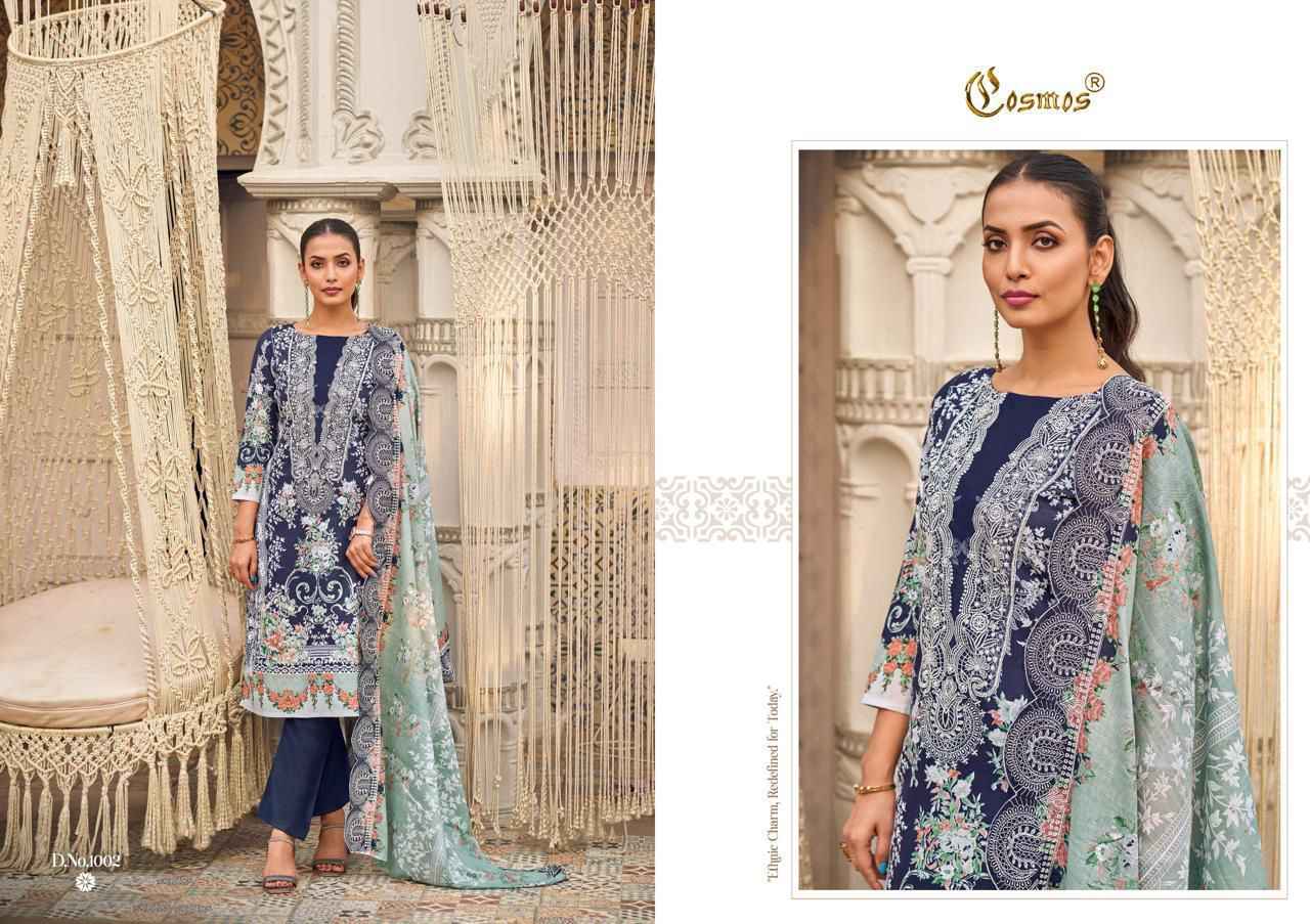 Cosmos Needle Wonder Vol 1 Nx Lawn Cotton Dress Material 6 pcs Catalogue