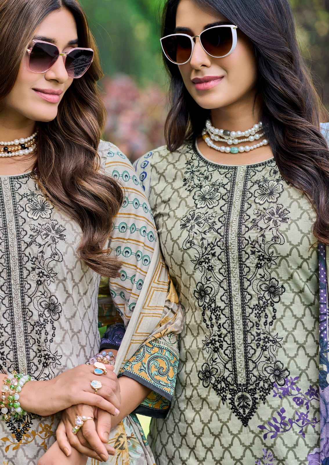 Crescent Fab Mah E Noor Vol 4 Lawn Dress Material 6 Pc Catalouge