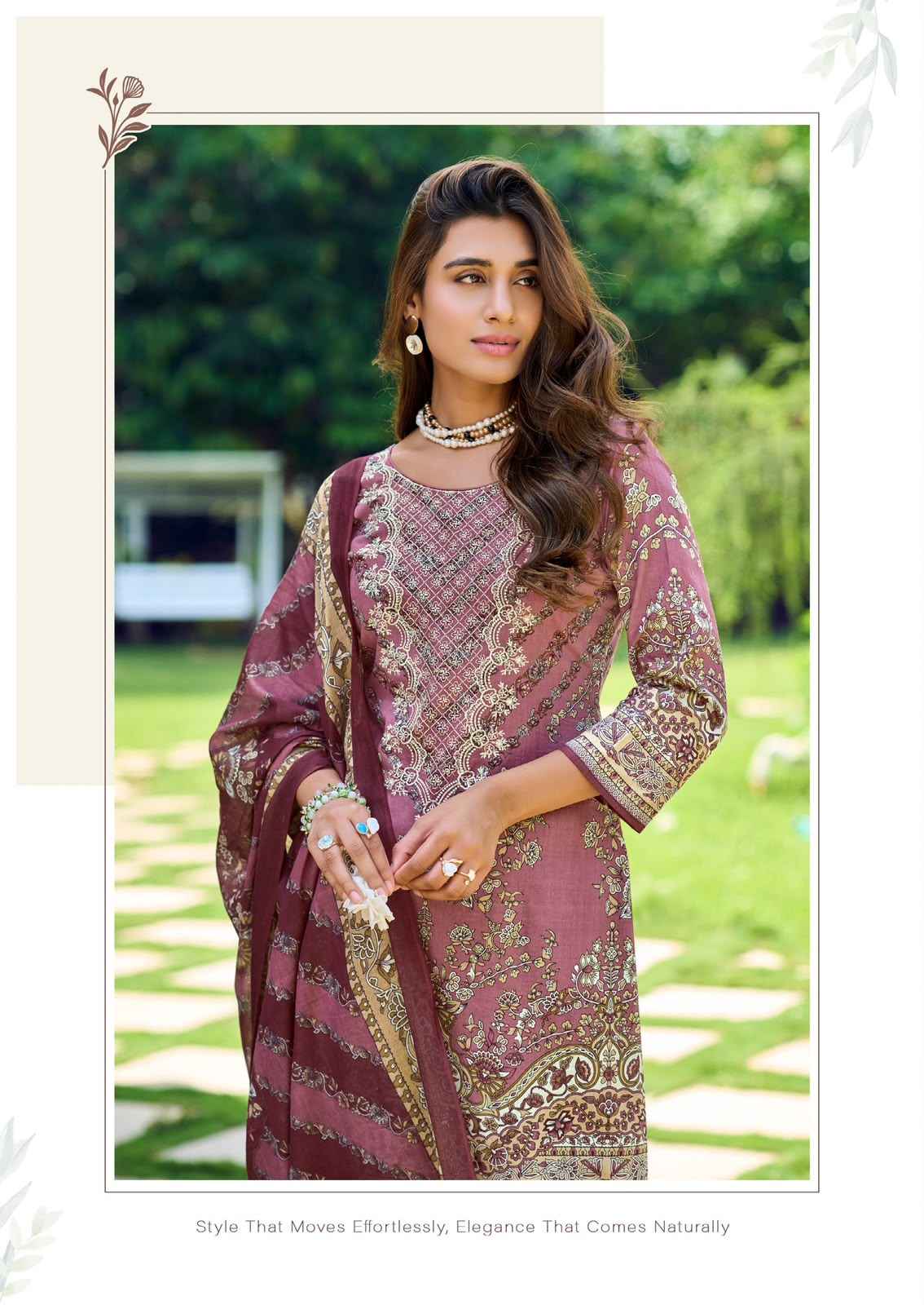 Crescent Fab Mah E Noor Vol 4 Lawn Dress Material 6 Pc Catalouge