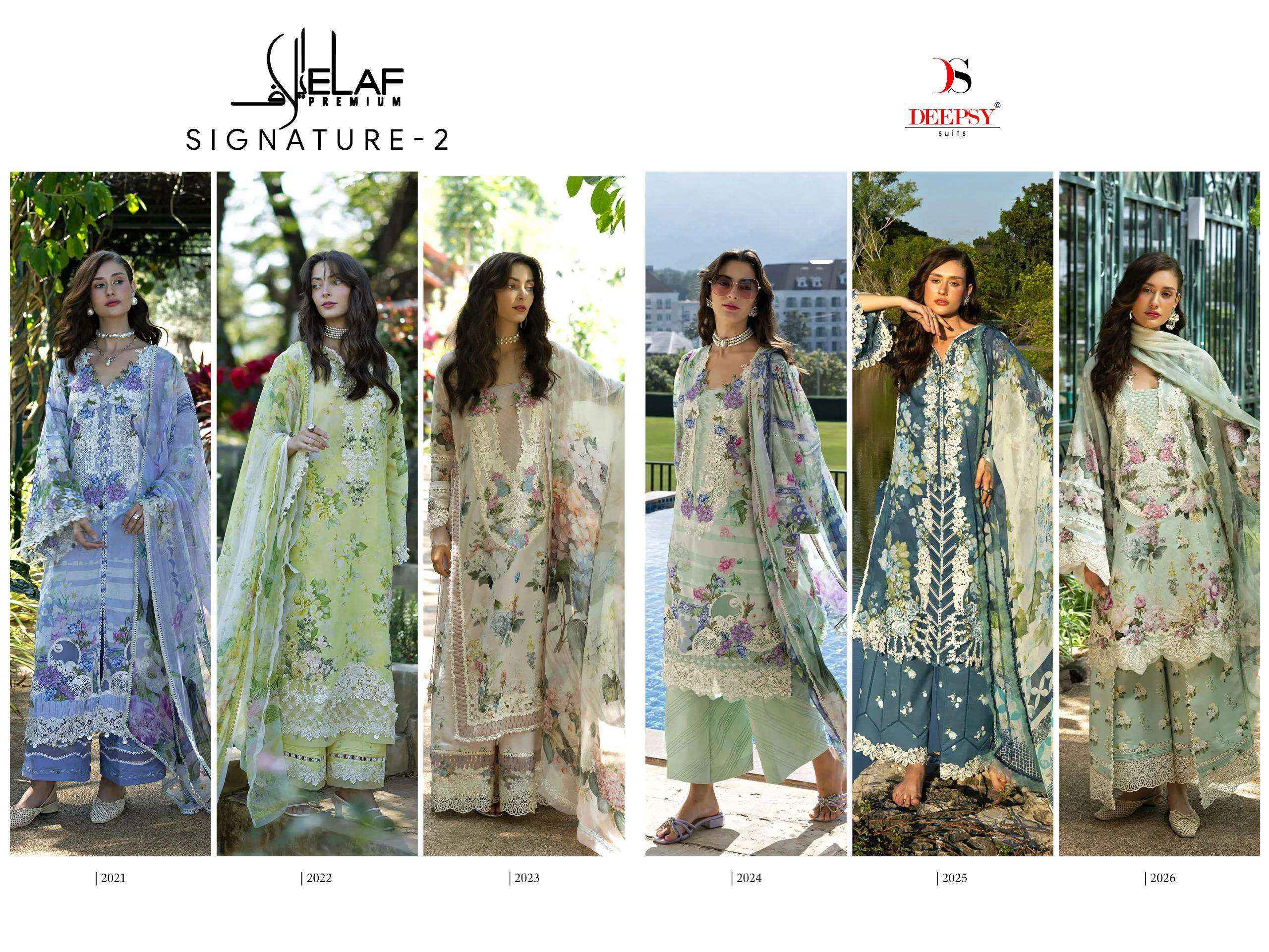 Deepsy Elaf Premium Signature Vol 2 Readymade Cotton Dress 6 pcs Catalogue