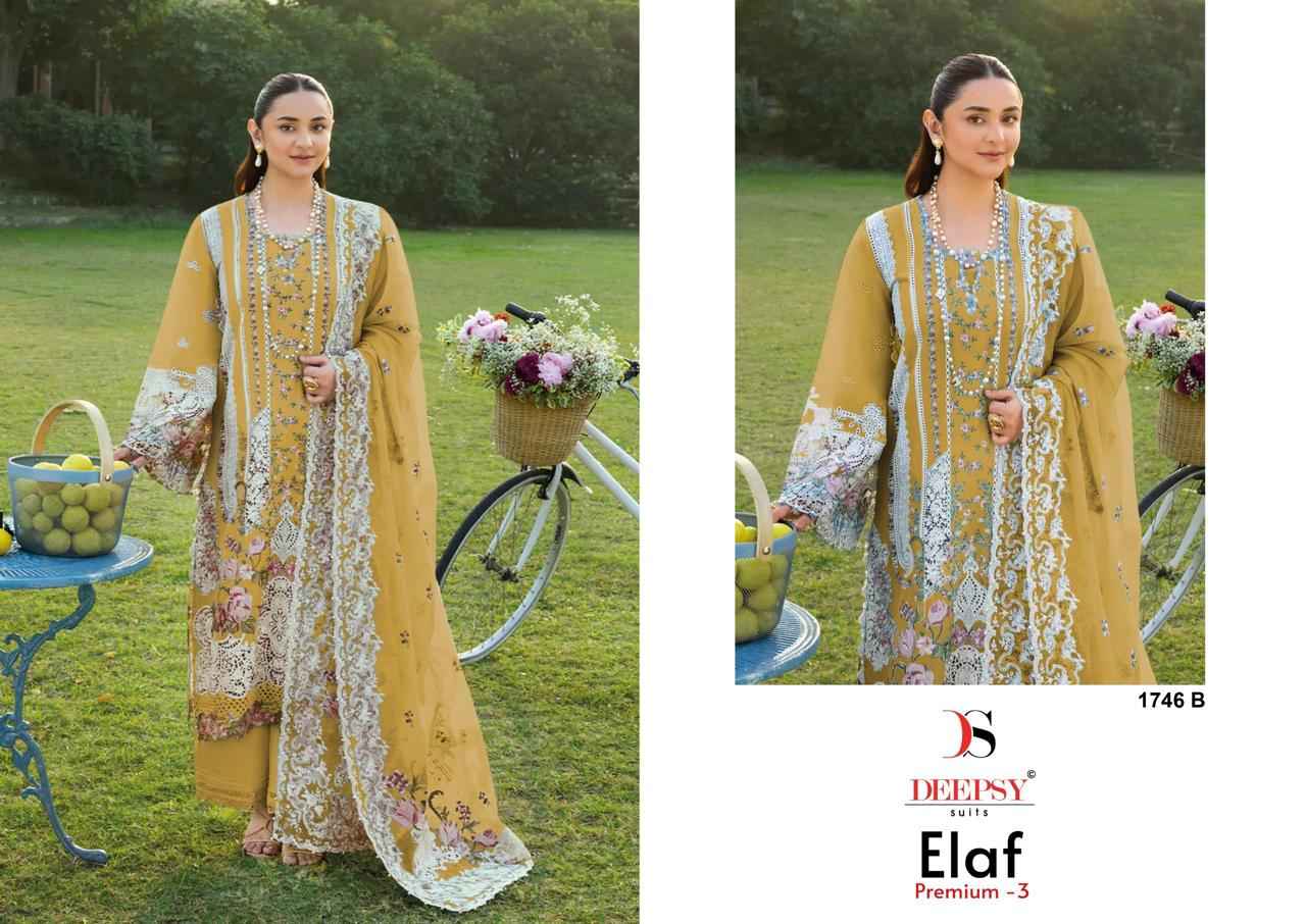 Deepsy Elaf Premium Vol 3 D No 1746 Cotton Dress Material 4 pcs Catalogue