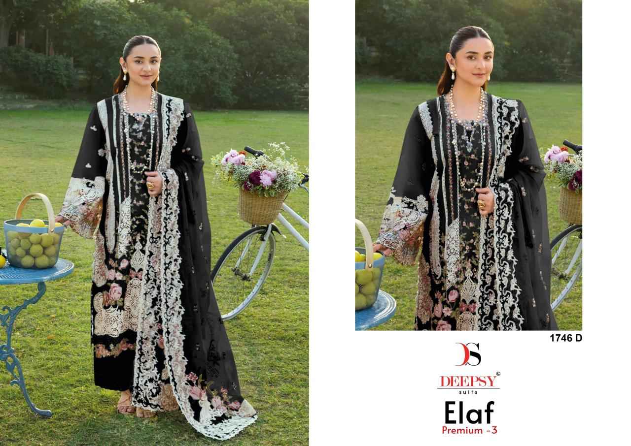 Deepsy Elaf Premium Vol 3 D No 1746 Cotton Dress Material 4 pcs Catalogue