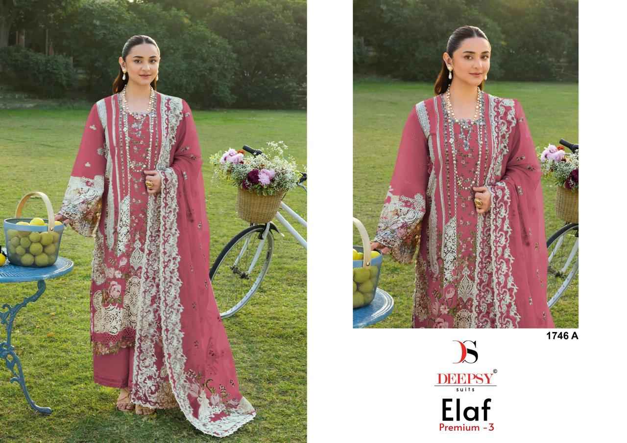 Deepsy Elaf Premium Vol 3 D No 1746 Cotton Dress Material 4 pcs Catalogue
