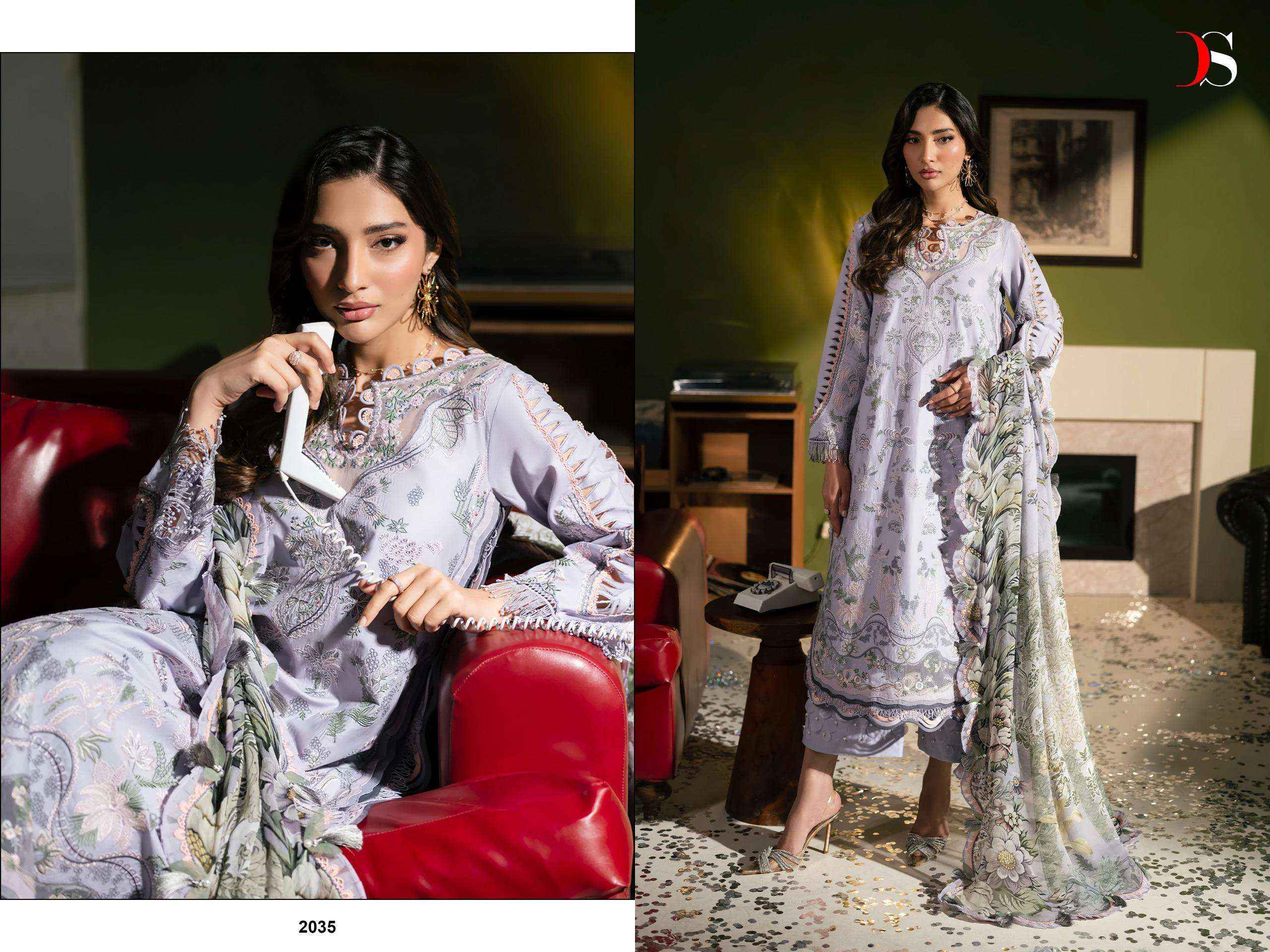 Deepsy Jade Le Premier Cotton Dress Material 5 pcs Catalogue