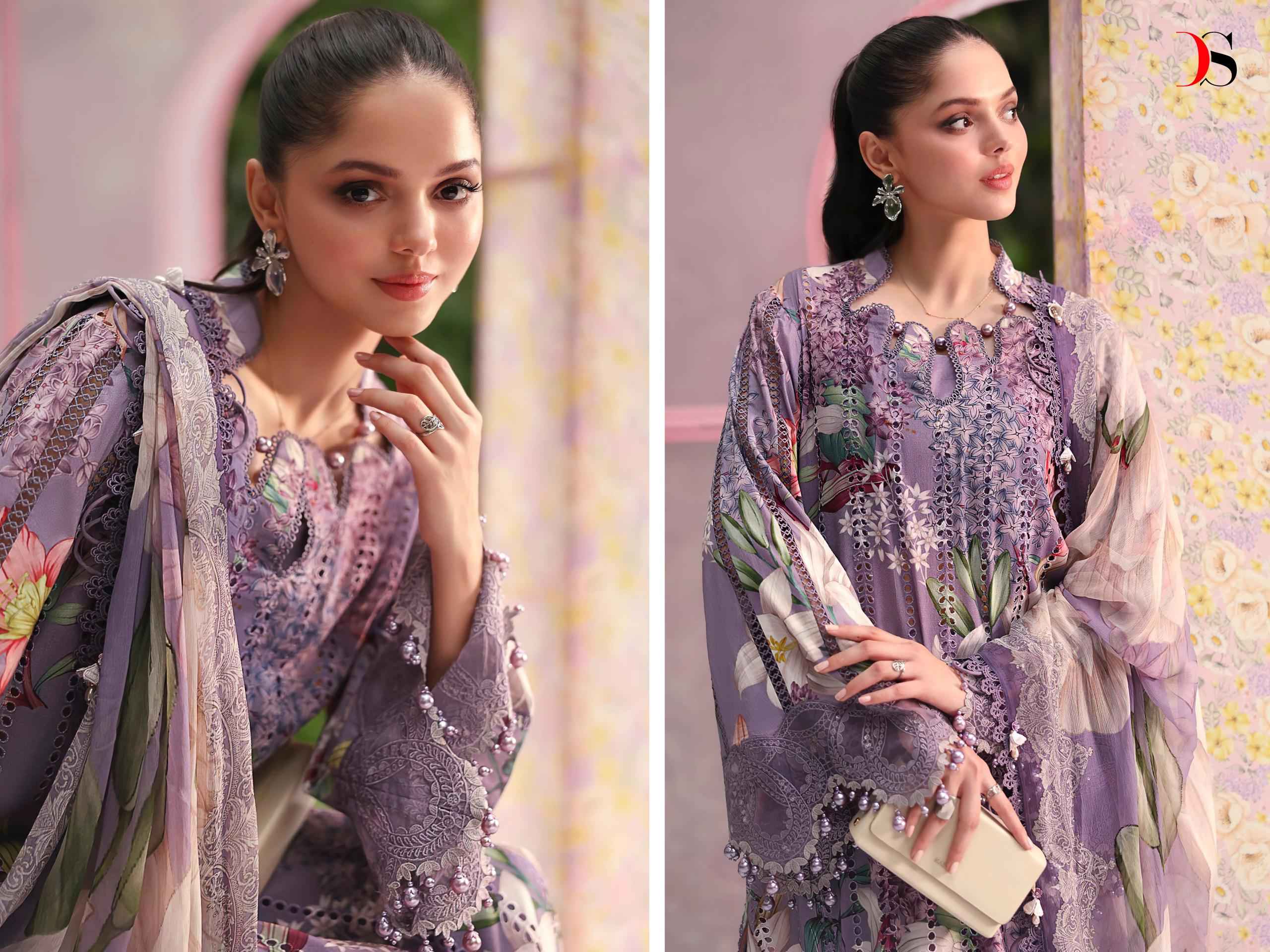 Deepsy Maria B M Print Vol 7 Cotton Dress Material 8 pcs Catalogue