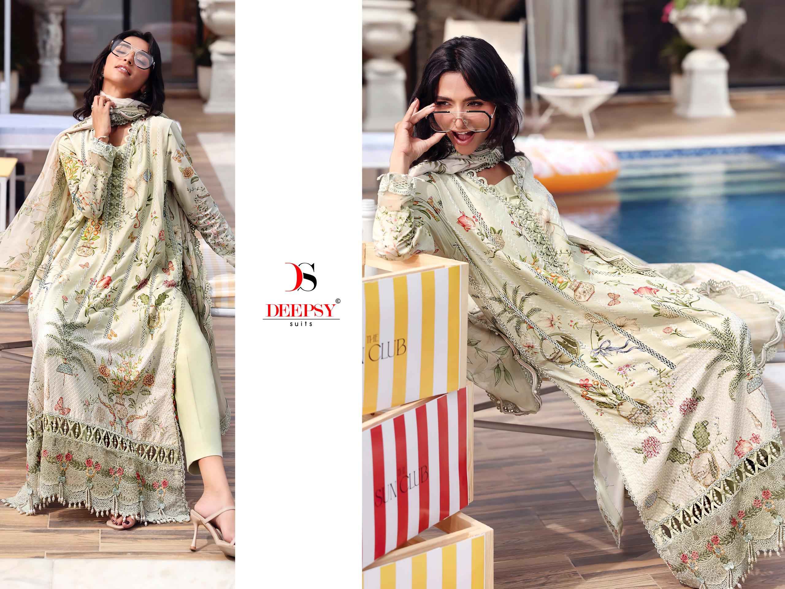 Deepsy Maria B M Print Vol 7 Cotton Dress Material 8 pcs Catalogue