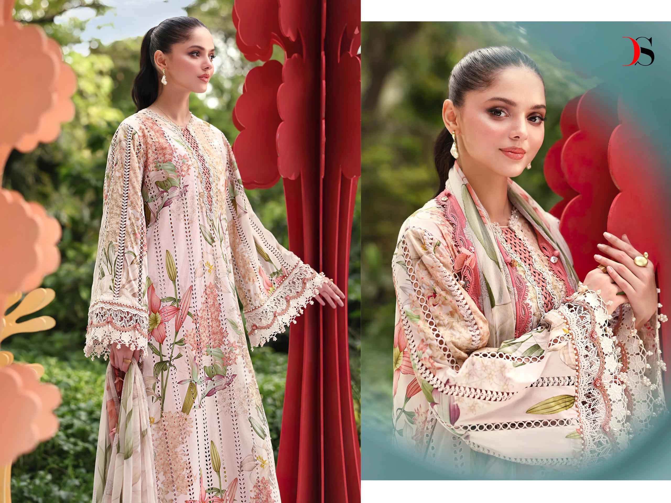 Deepsy Maria B M Print Vol 7 Cotton Dress Material 8 pcs Catalogue