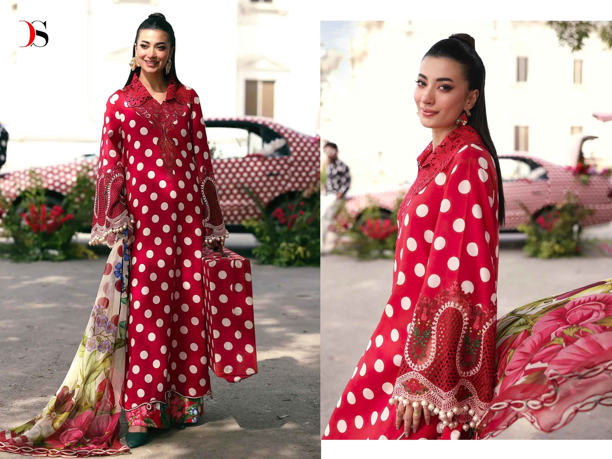Deepsy Maria B M Print Vol 7 Cotton Dress Material 8 pcs Catalogue