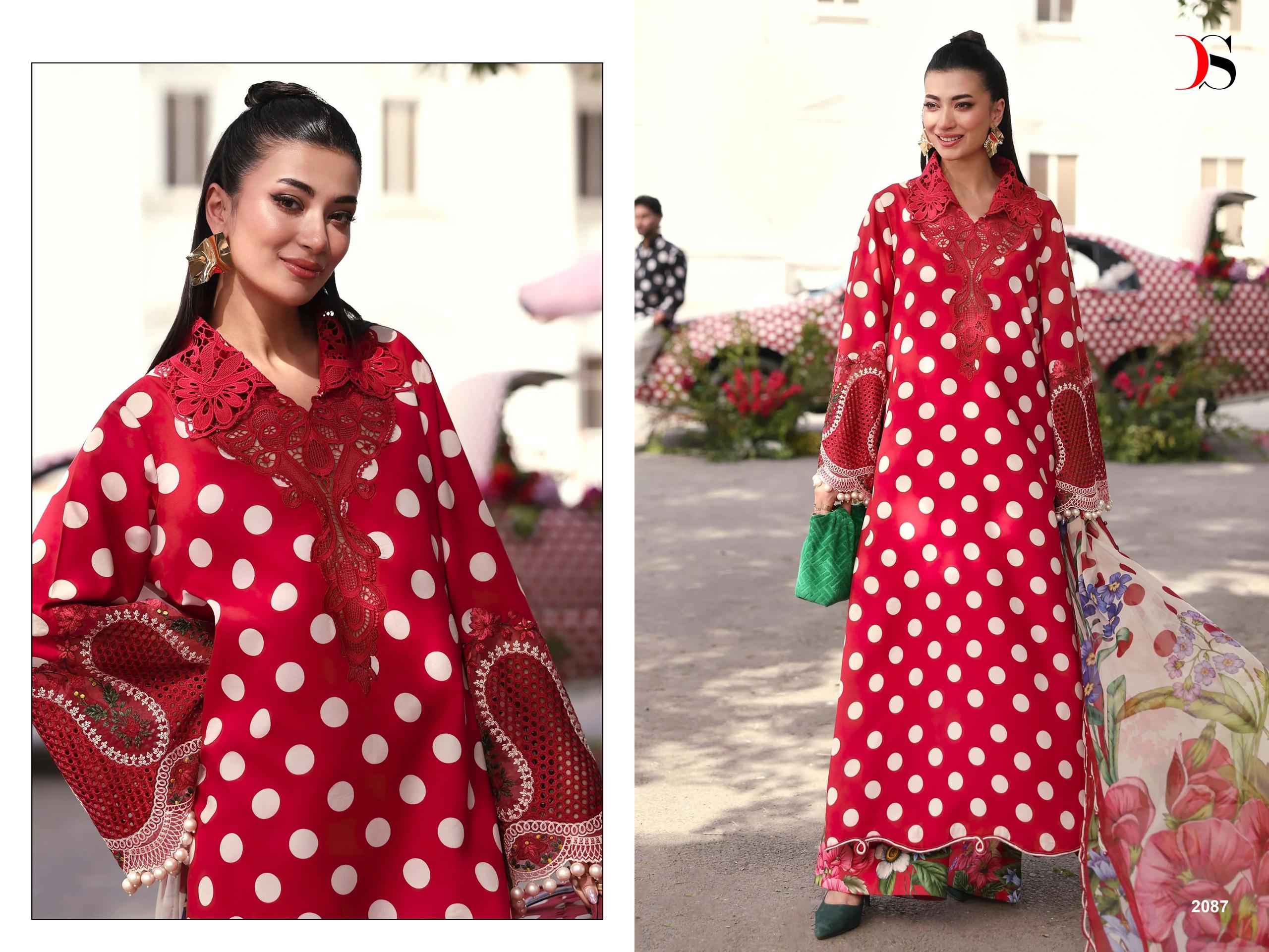 Deepsy Maria B M Print Vol 7 Cotton Dress Material 8 pcs Catalogue