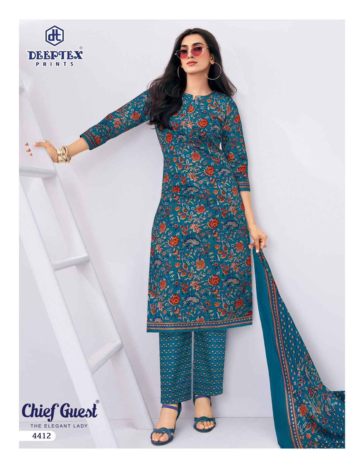 Deeptex Chief Guest Vol 44 Cotton Dress Material 15 pcs Catalogue