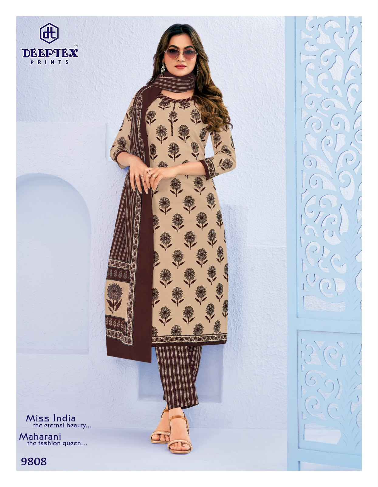 Deeptex Miss India Vol 98 Cotton Dress Material 16 pcs Catalogue