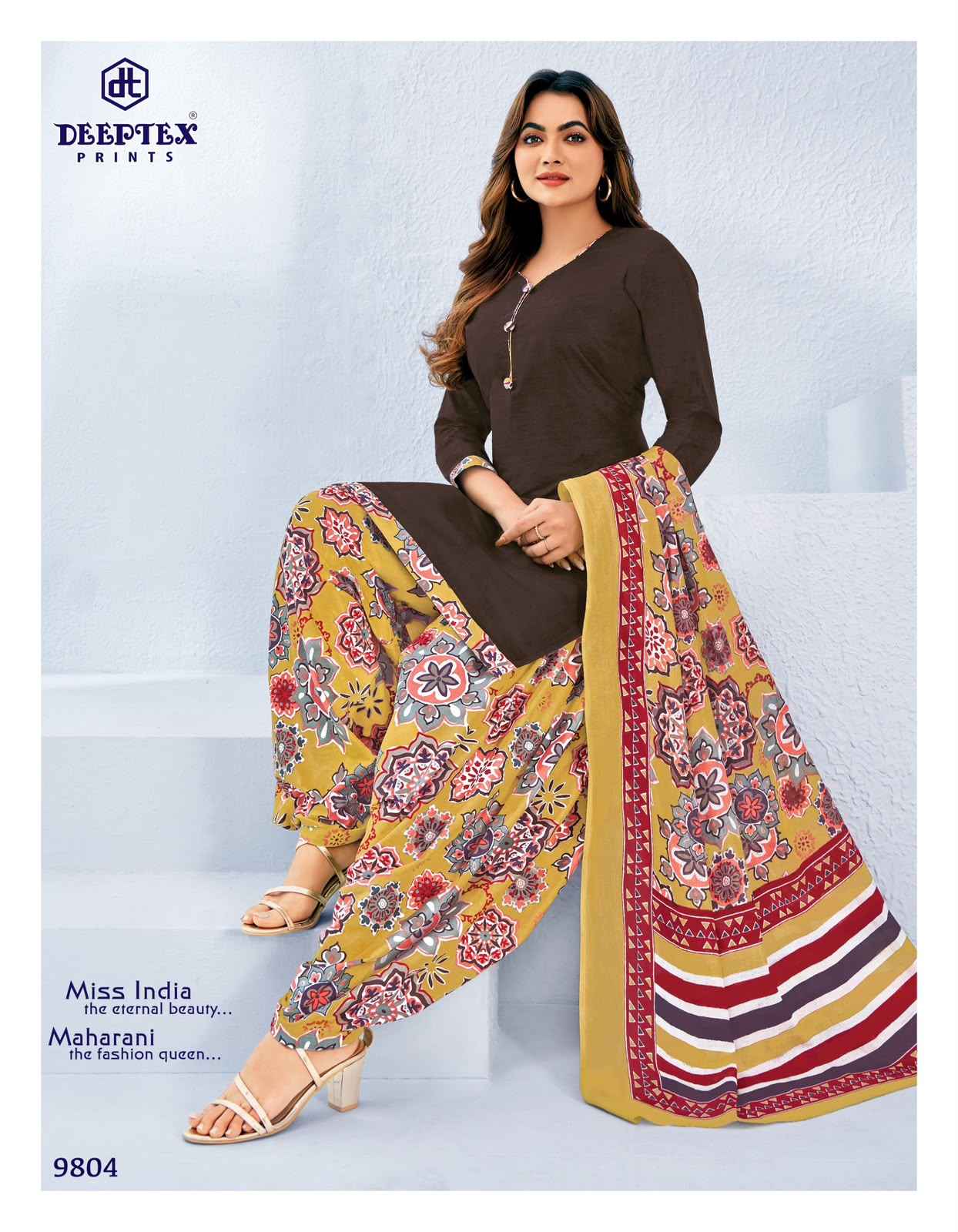 Deeptex Miss India Vol 98 Cotton Dress Material 16 pcs Catalogue