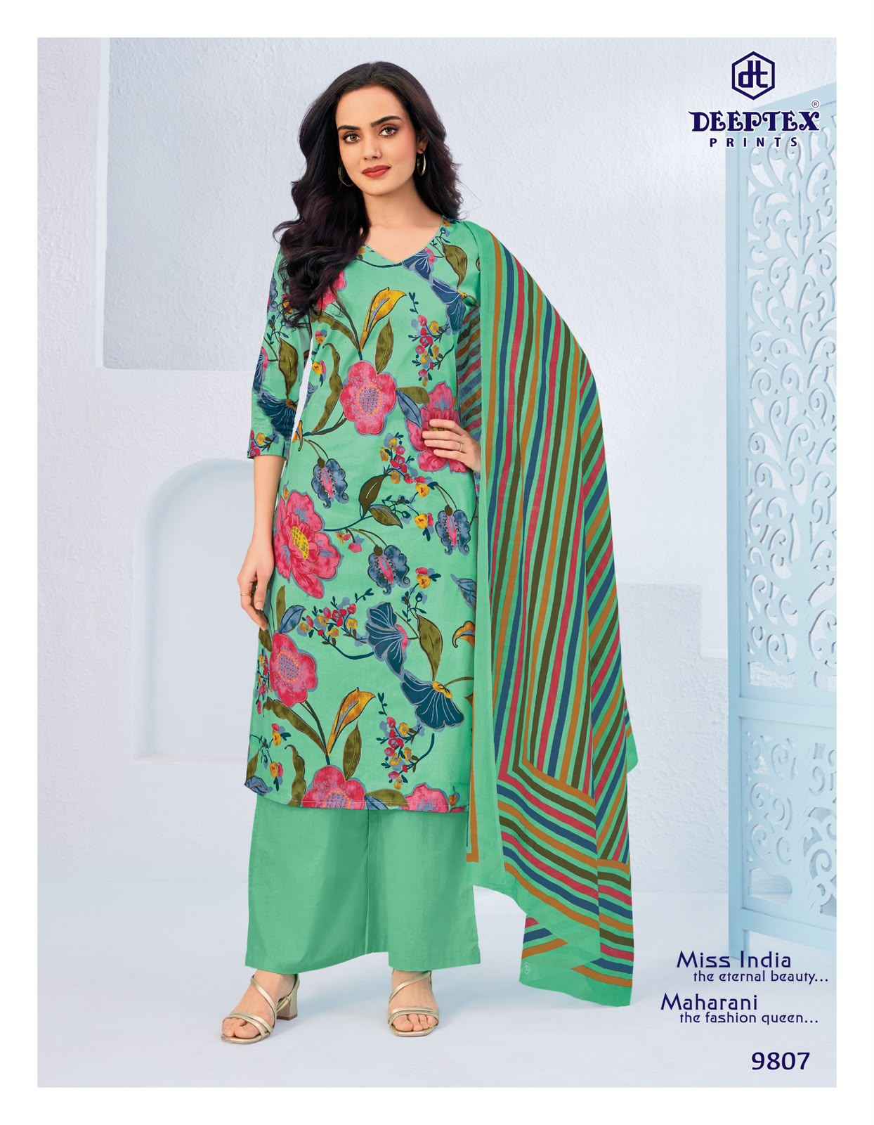 Deeptex Miss India Vol 98 Cotton Dress Material 16 pcs Catalogue