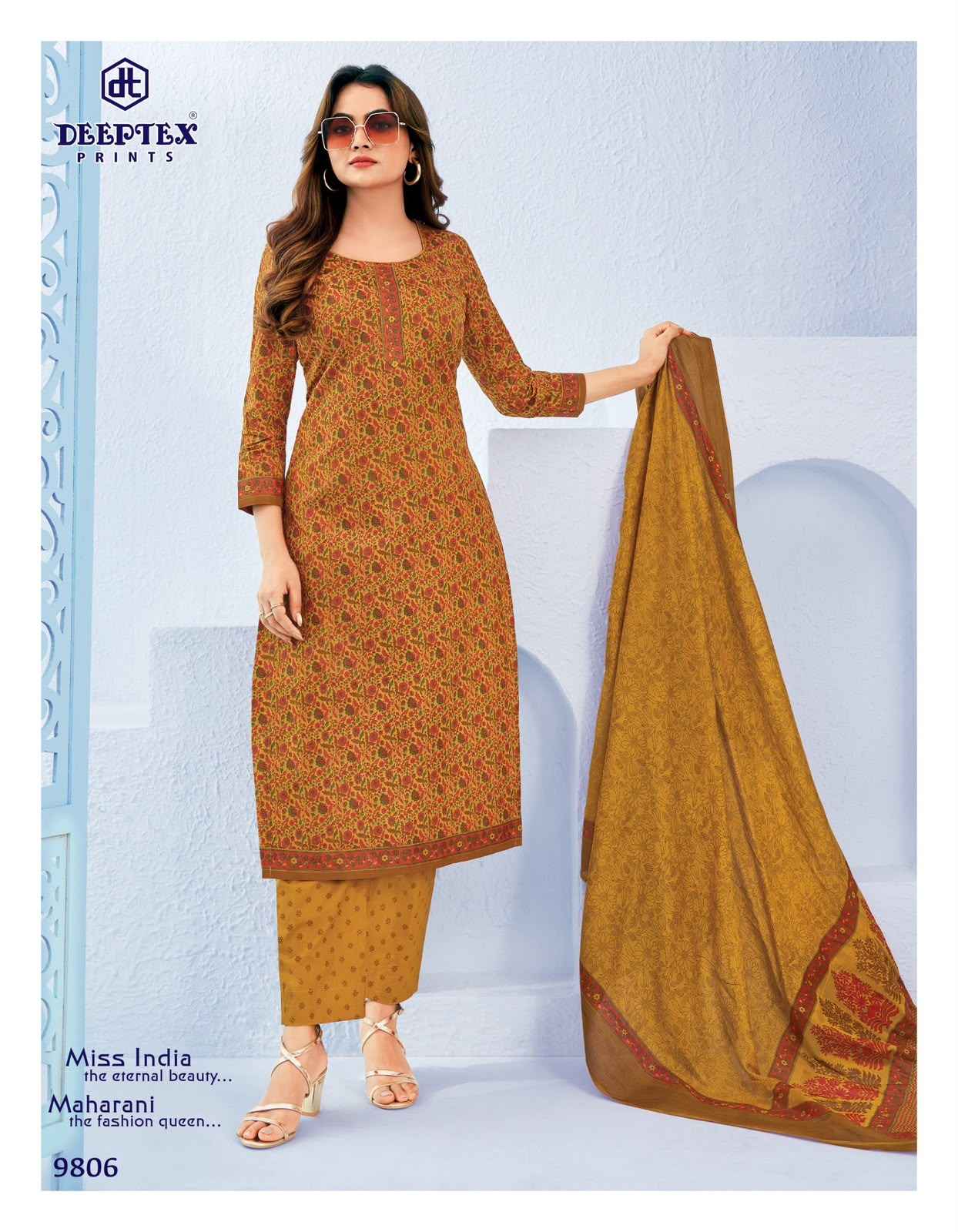 Deeptex Miss India Vol 98 Readymade Cotton Dress 16 pcs Catalogue