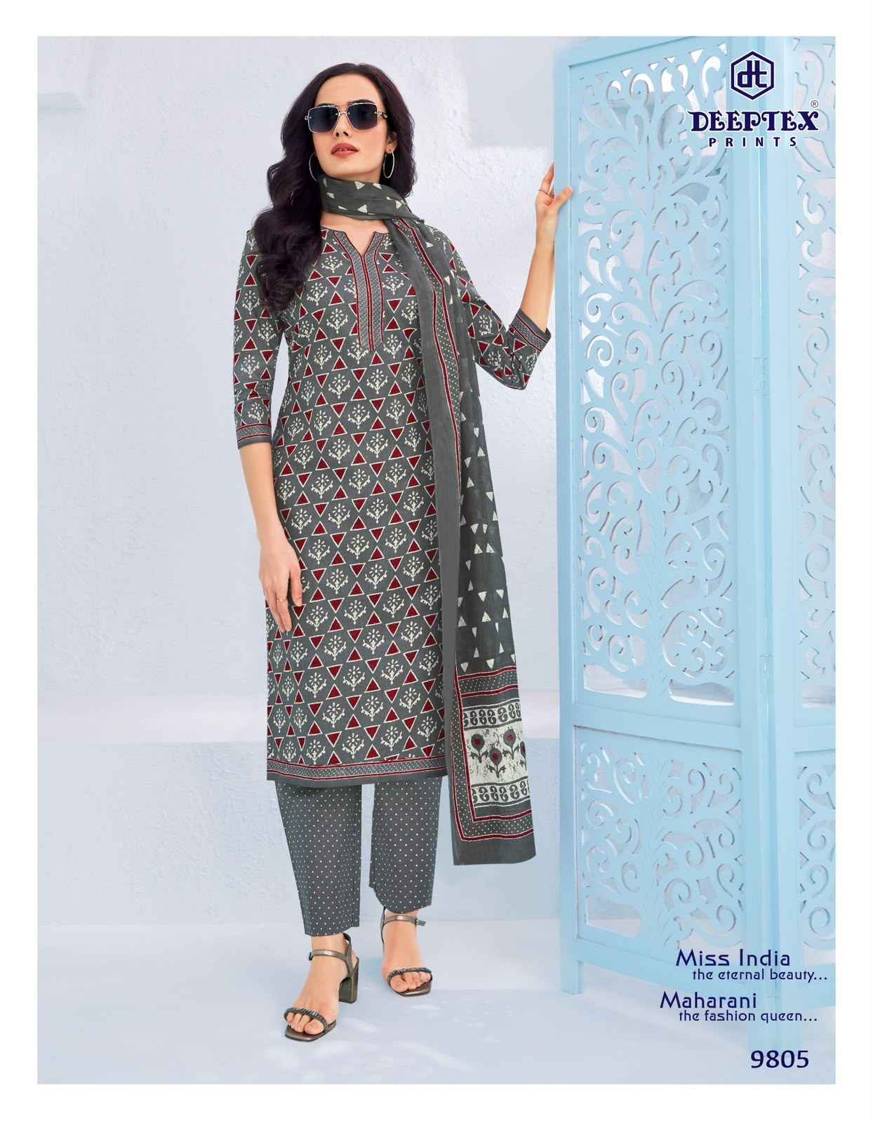 Deeptex Miss India Vol 98 Readymade Cotton Dress 16 pcs Catalogue