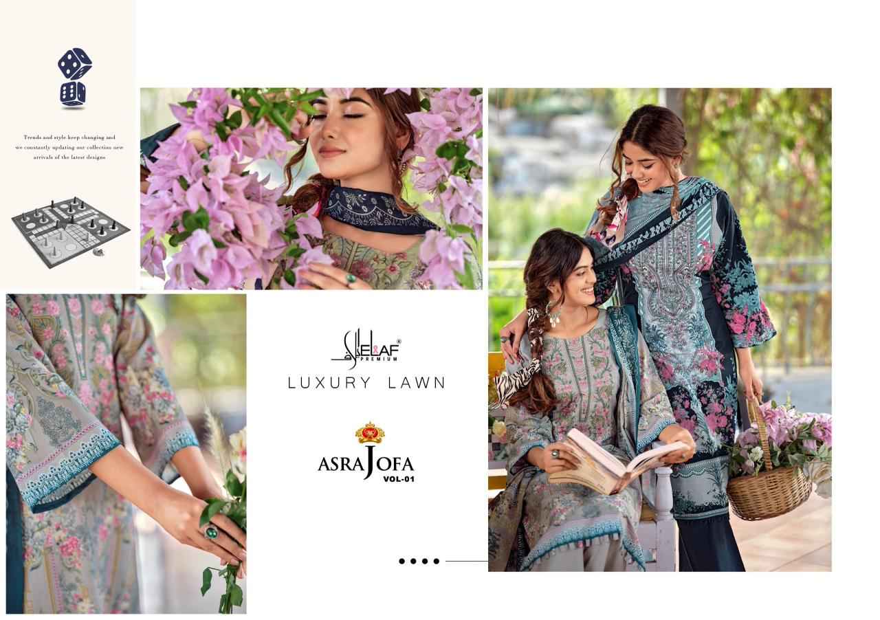 Elaf Premium Asra Jofa Vol 1 Cotton Dress Material 8 pcs Catalogue