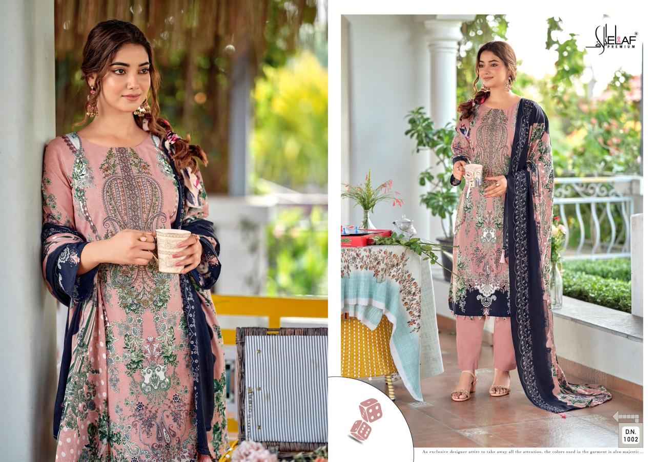Elaf Premium Asra Jofa Vol 1 Cotton Dress Material 8 pcs Catalogue