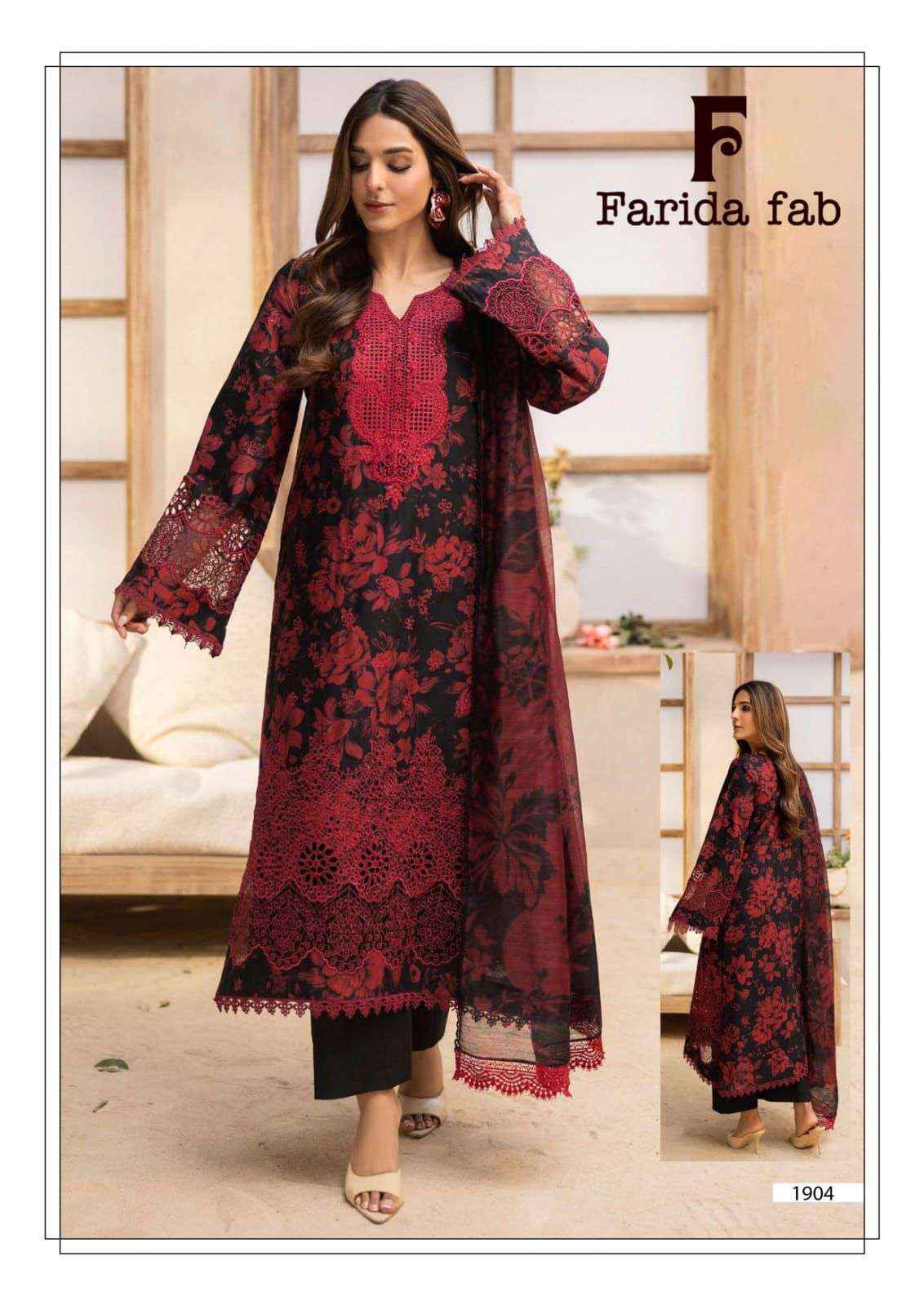 Farida Fab Chevron Vol 19 Cotton Dress Material 6 pcs Catalogue