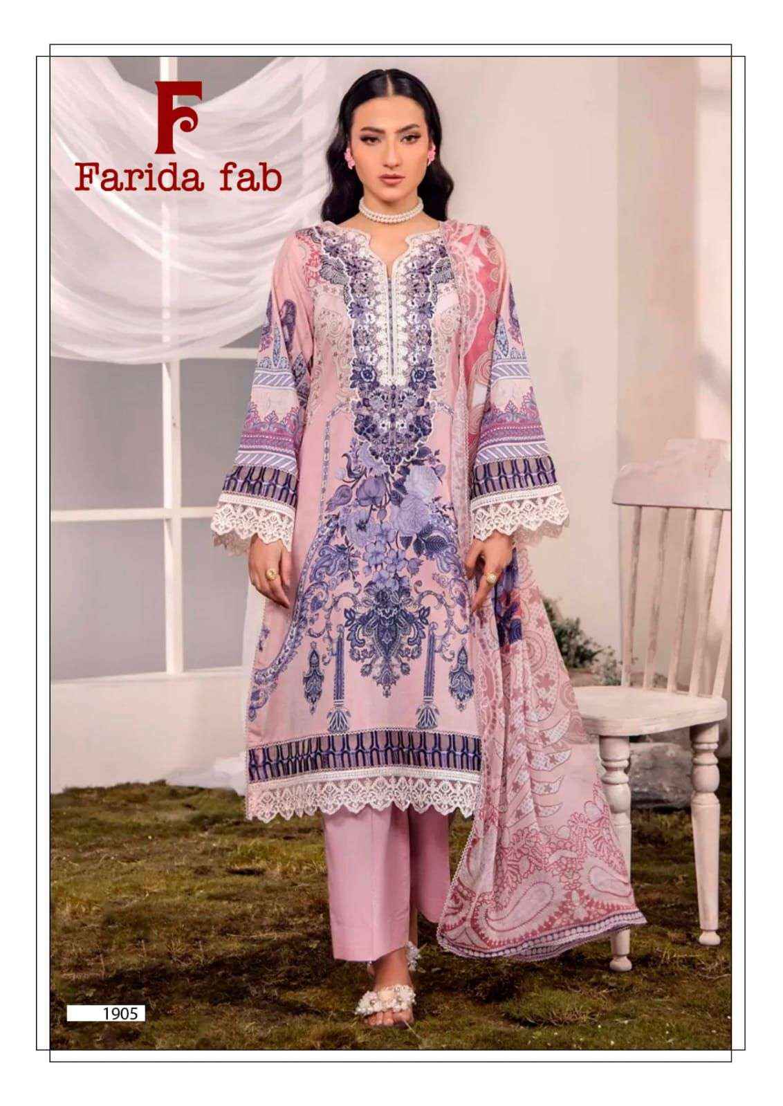 Farida Fab Chevron Vol 19 Cotton Dress Material 6 pcs Catalogue