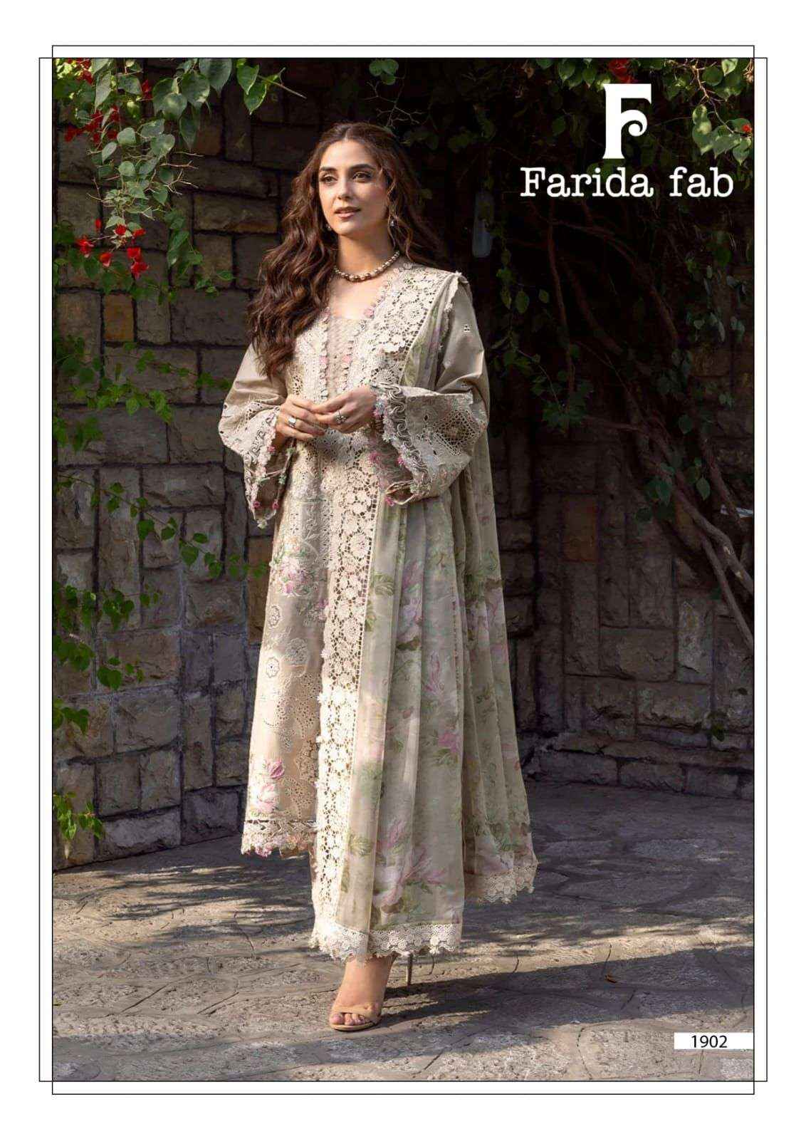 Farida Fab Chevron Vol 19 Cotton Dress Material 6 pcs Catalogue