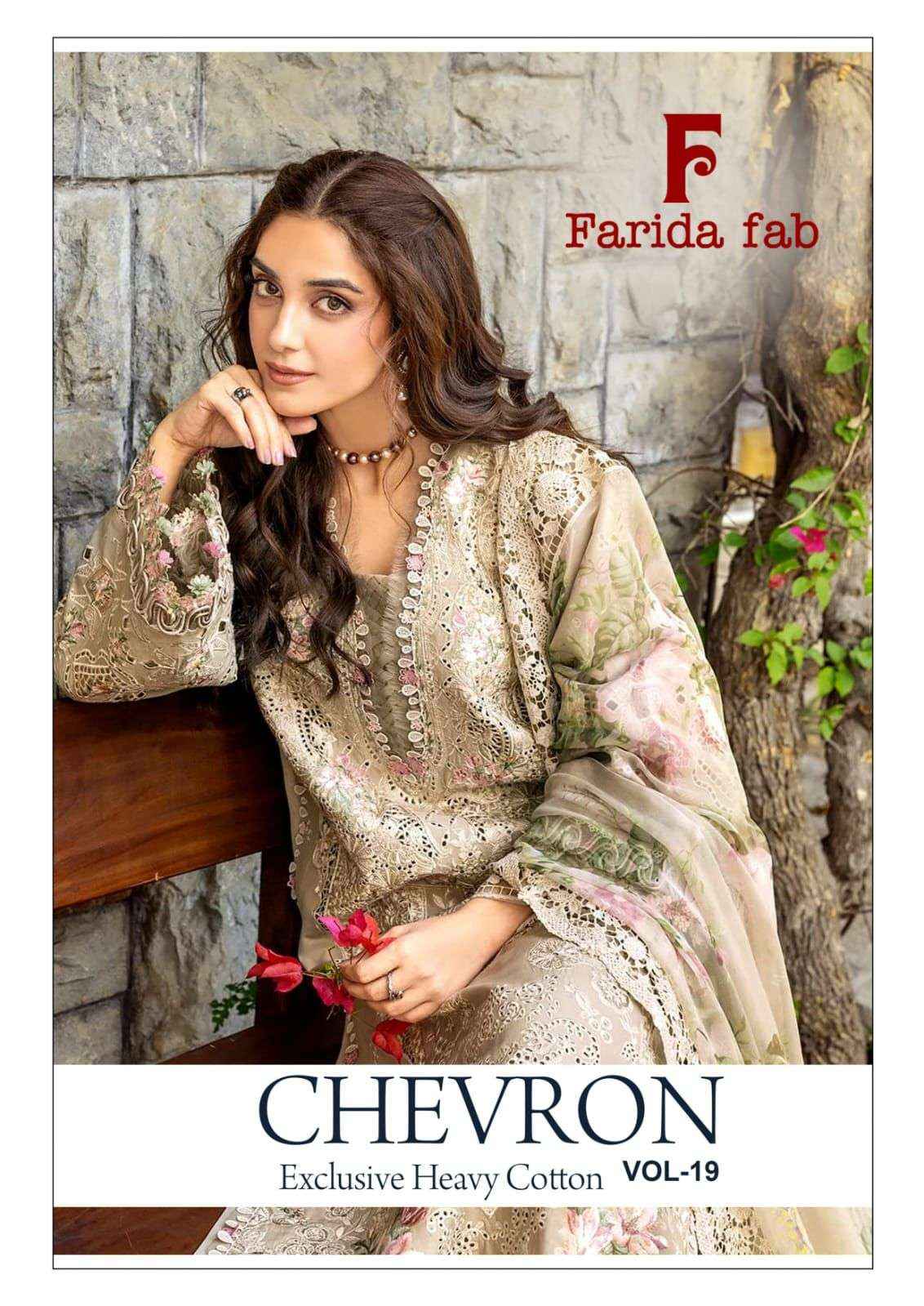 Farida Fab Chevron Vol 19 Cotton Dress Material 6 pcs Catalogue