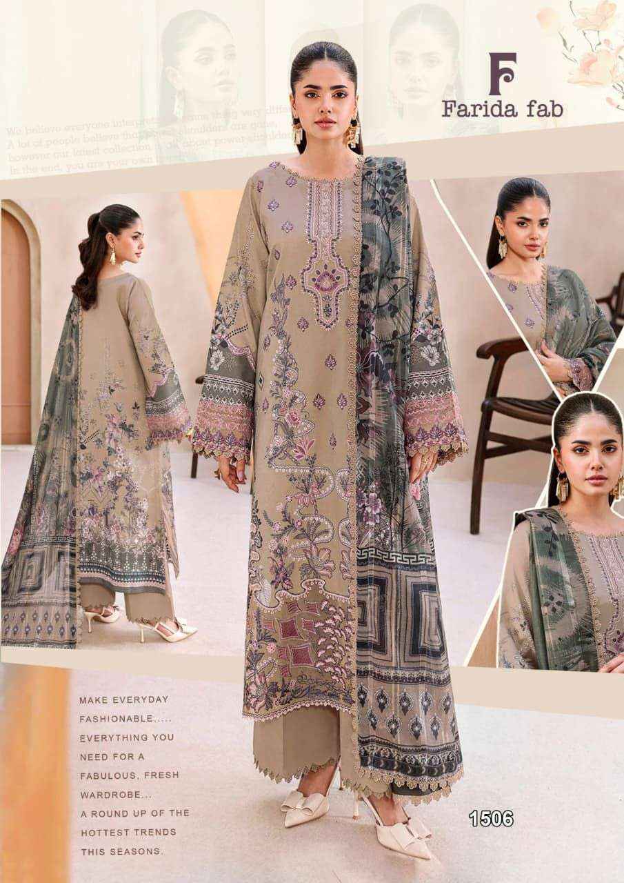 Farida Fab Crimson Vol 15 Readymade Cotton Dress 6 pcs Catalogue