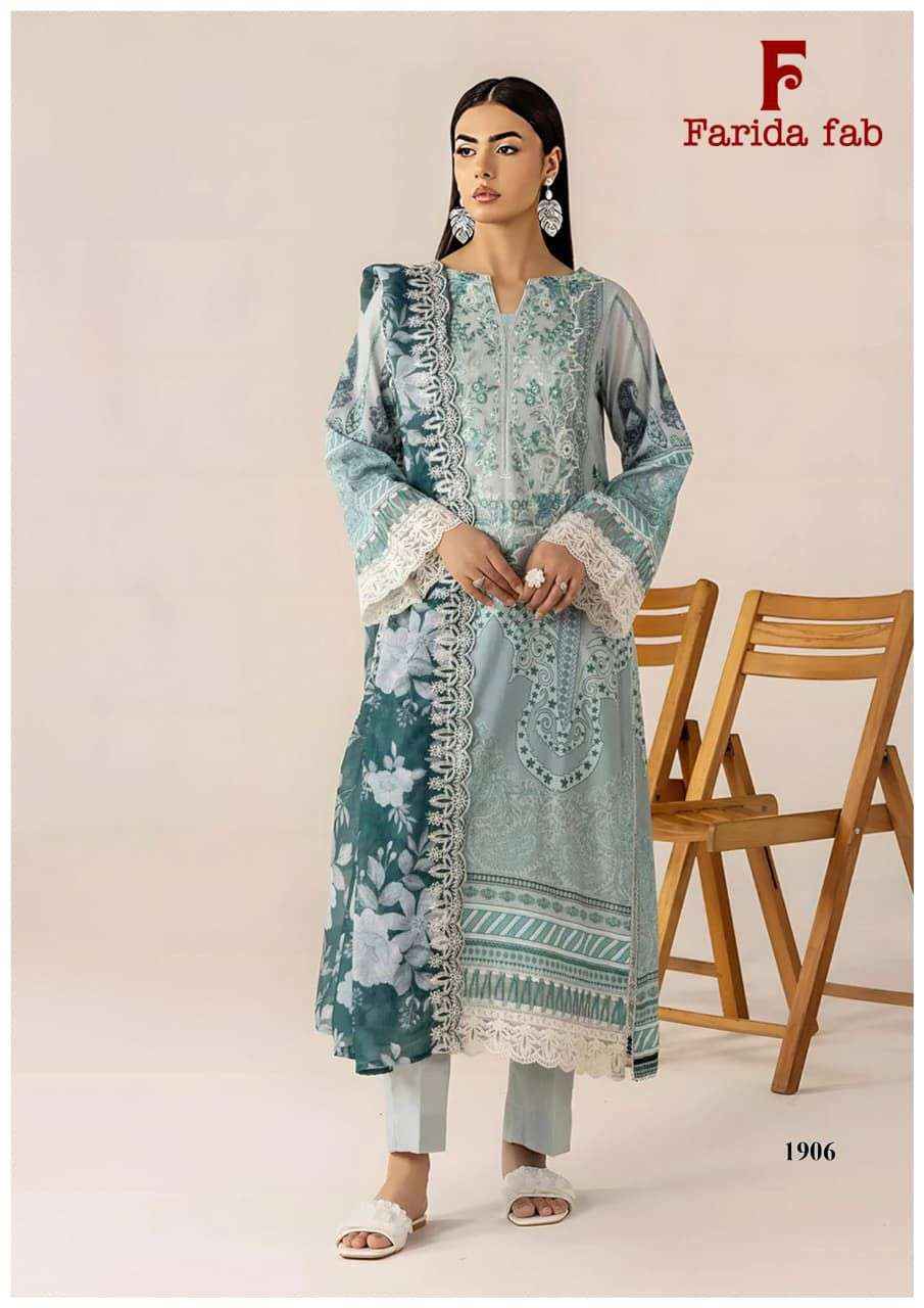 Farida Fab Firdaus Queen Vol 19 Cotton Dress Material 6 pcs Catalogue