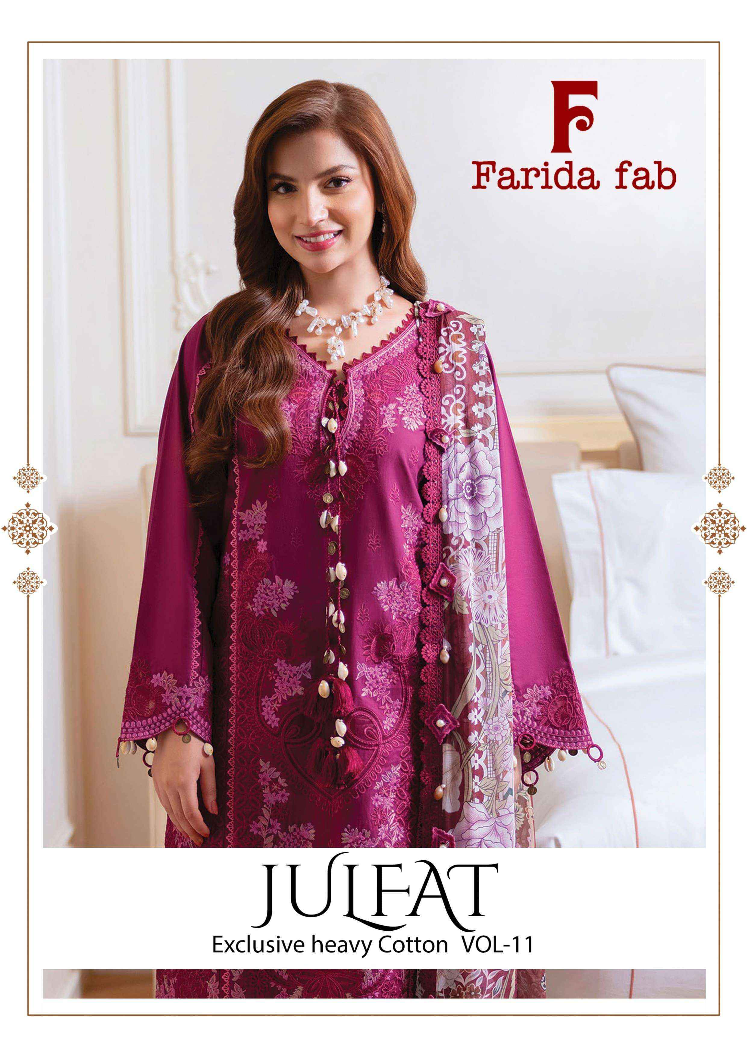 Farida Fab Julfat Vol 11 Readymade Cotton Dress 6 pcs Catalogue